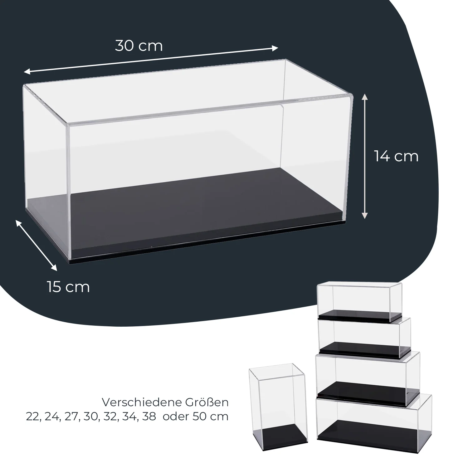 Acryl Vitrine für Modellautos, Figuren, HMF 46800 - Image 23