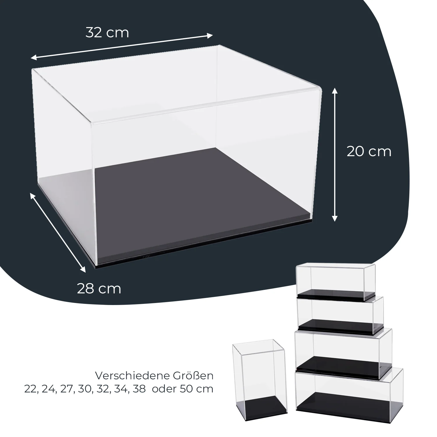 Acryl Vitrine für Modellautos, Figuren, HMF 46800 - Image 50