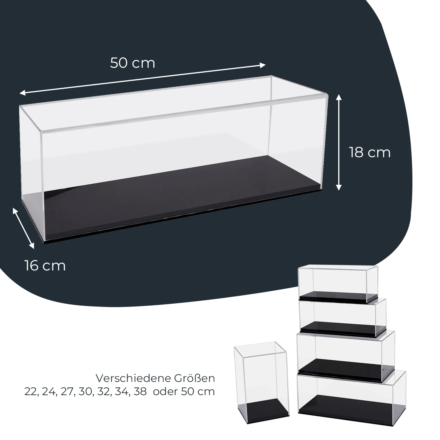Acryl Vitrine für Modellautos, Figuren, HMF 46800 - Image 68