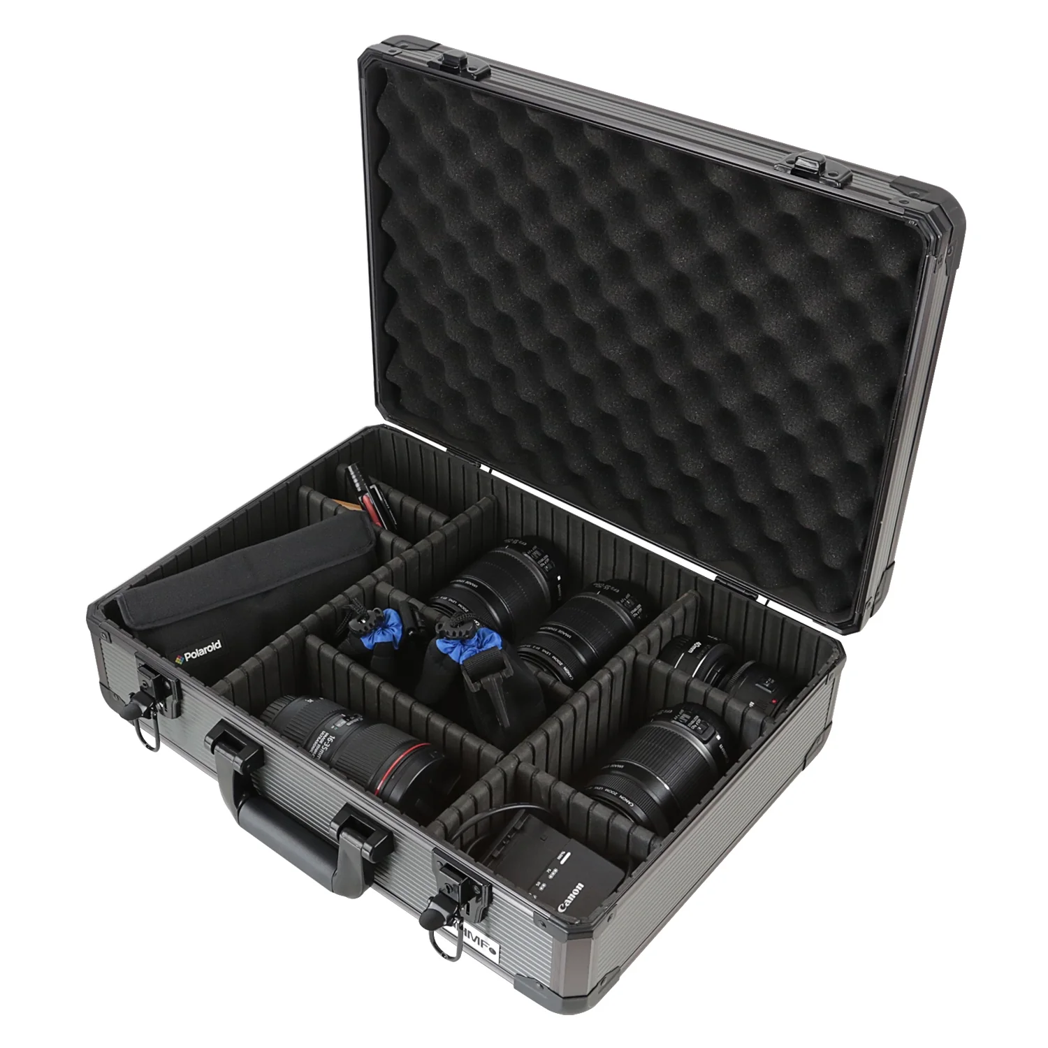 Alu Aufbewahrungskoffer, Universalkoffer, verstellbare Facheinteilung, HMF 14502-02, 46 x 15 x 33 cm - Image 3