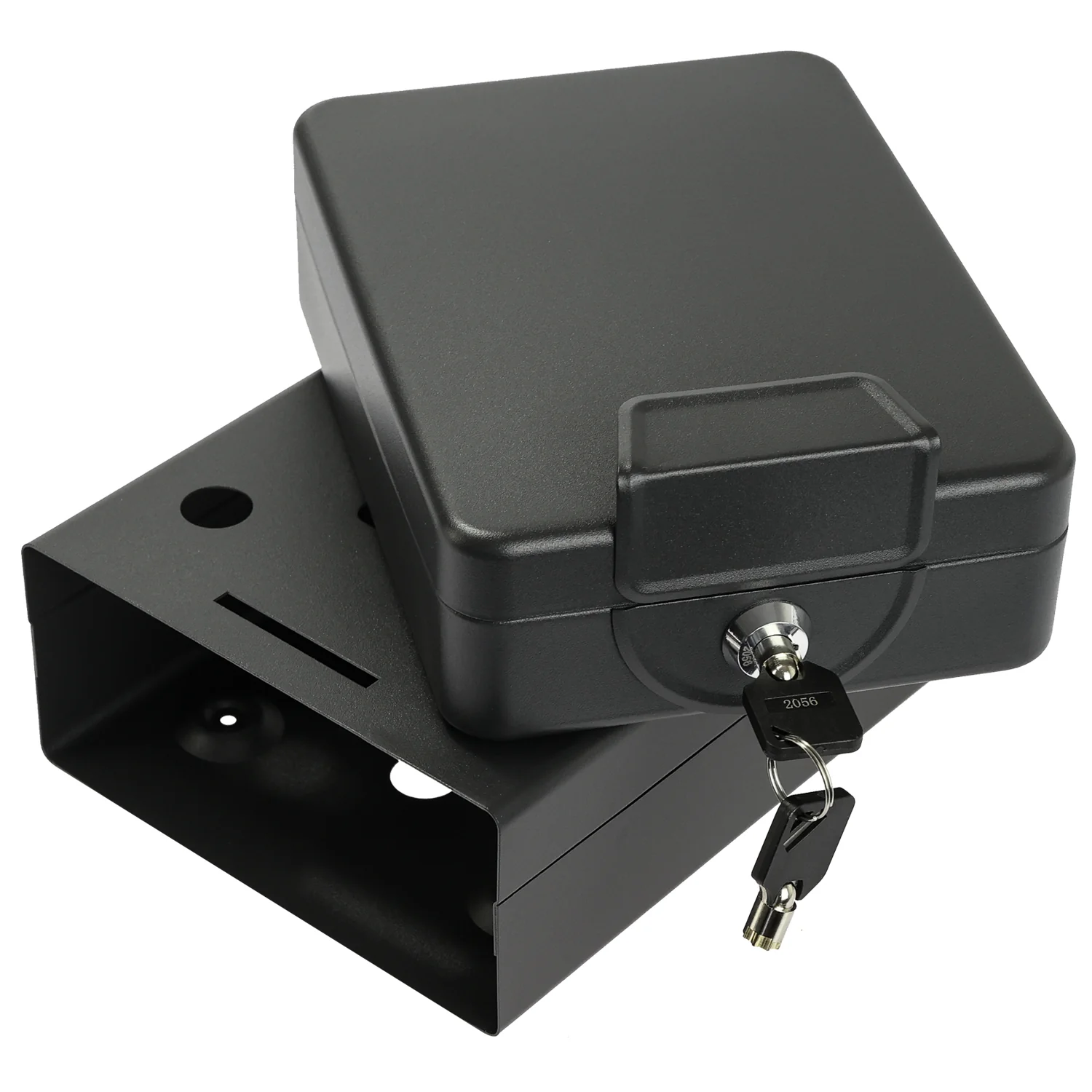 Anschraubbare Box, HMF 307-02, 20 x 15,5 x 7 cm, Schwarz - Image 5