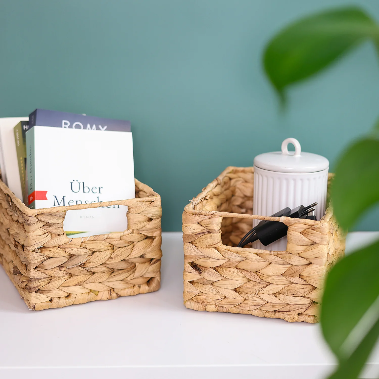 Aufbewahrungskorb, Korb geflochten aus Wasserhyazinthe Seegras, HMF 372410 - Image 15