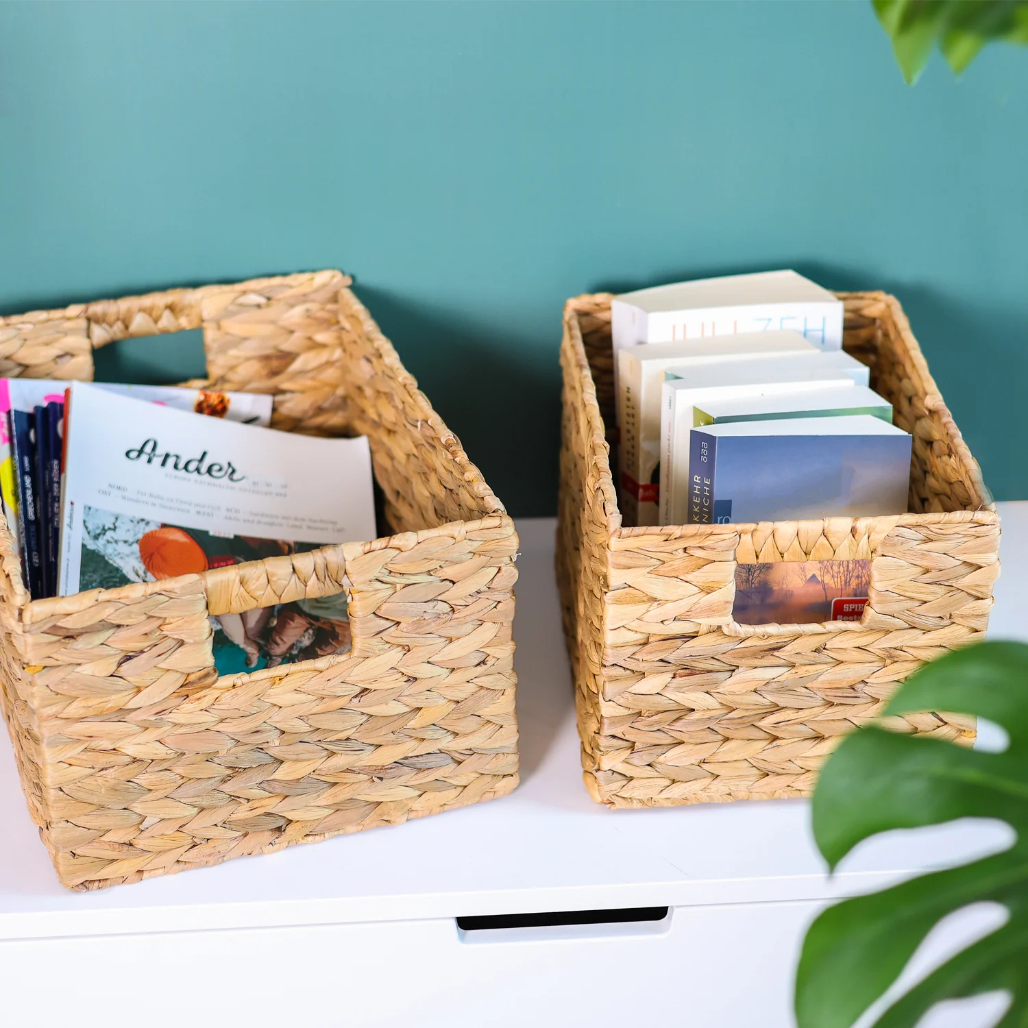 Aufbewahrungskorb, Korb geflochten aus Wasserhyazinthe Seegras, HMF 372410 - Image 35