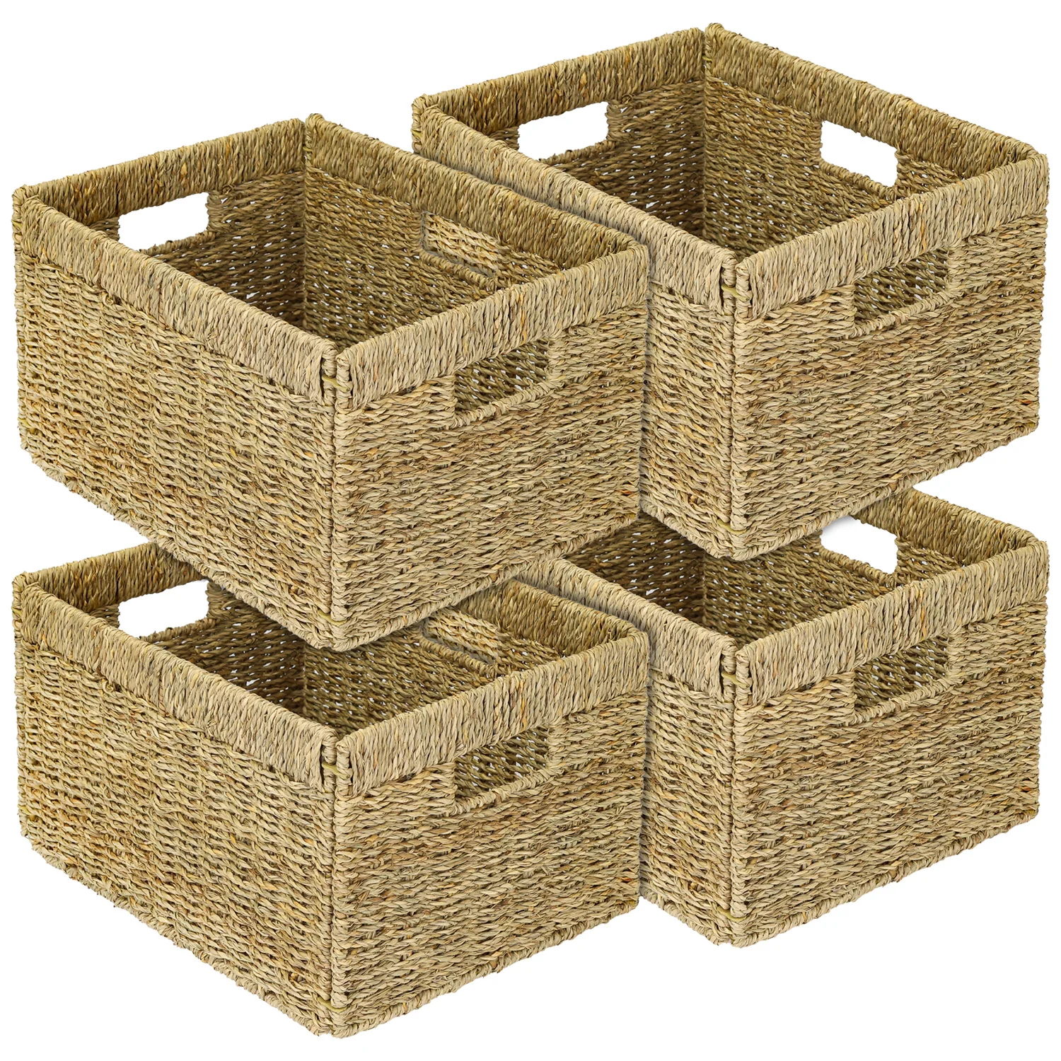 Aufbewahrungskorb geflochten aus Seegras passend für Billy Regal, HMF 37049, 35 x 25 x 20 cm - Image 19