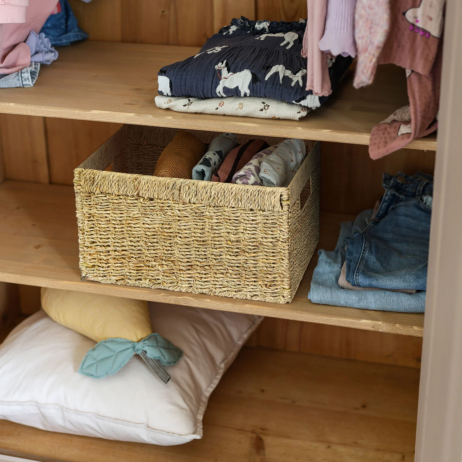 Aufbewahrungskorb geflochten aus Seegras passend für Billy Regal, HMF 37049, 35 x 25 x 20 cm - Image 24