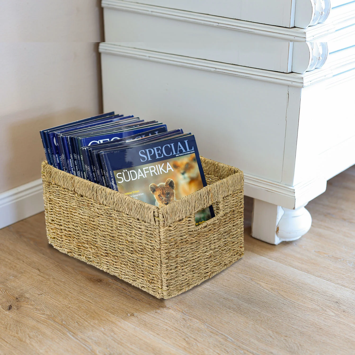 Aufbewahrungskorb geflochten aus Seegras passend für Billy Regal, HMF 37049, 35 x 25 x 20 cm - Image 27