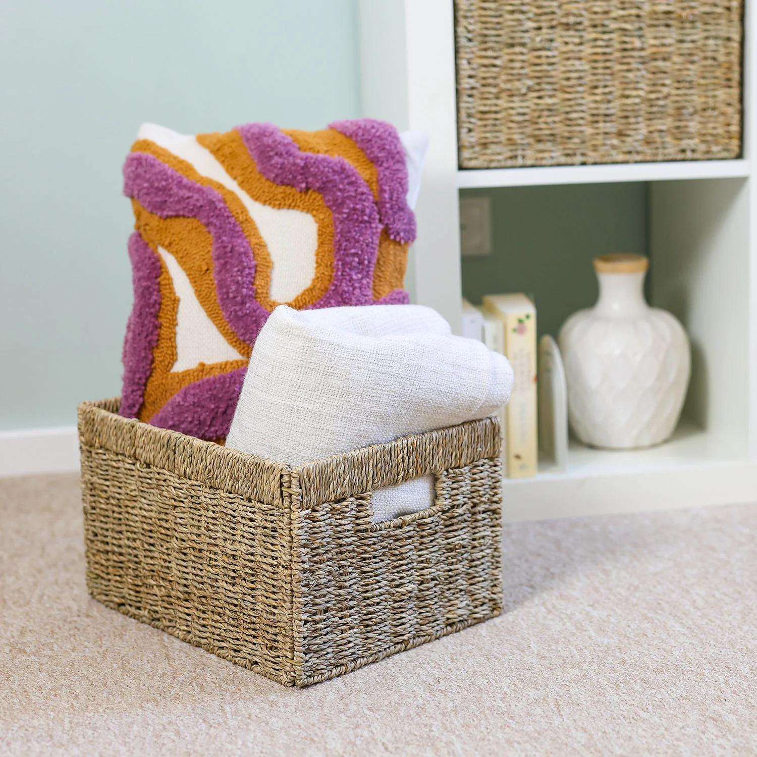 Aufbewahrungskorb geflochten aus Seegras passend für Billy Regal, HMF 37049, 35 x 25 x 20 cm - Image 7