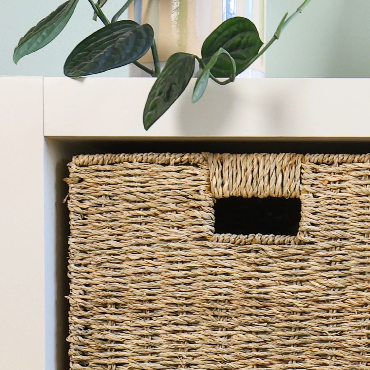 Aufbewahrungskorb geflochten aus Seegras passend für Kallax, 32 x 34,5 x 32 cm - Image 14