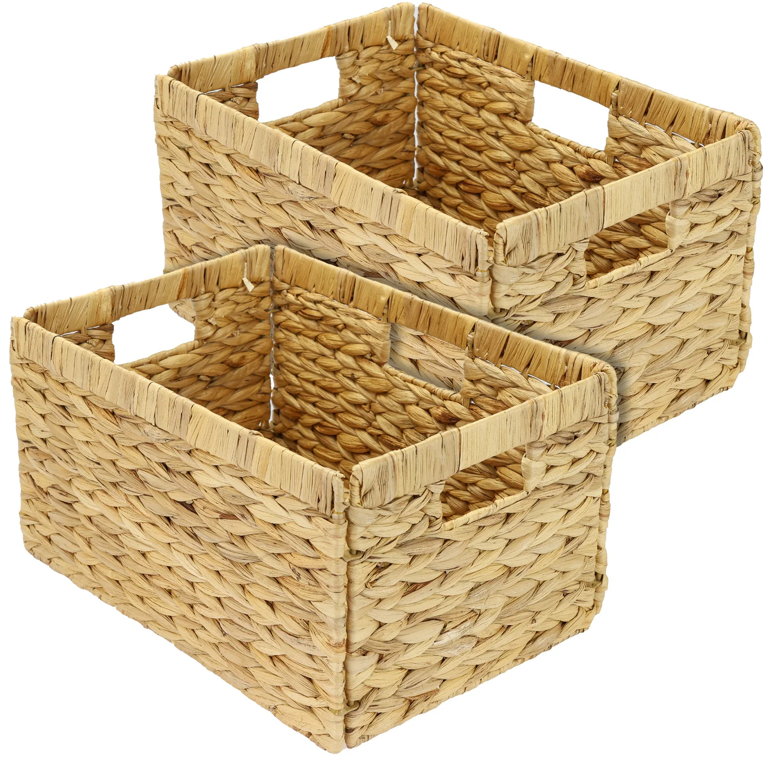 Aufbewahrungskorb geflochten aus Wasserhyazinthe passend für Billy Regal, HMF 37249, 35 x 25 x 20 cm - Image 10