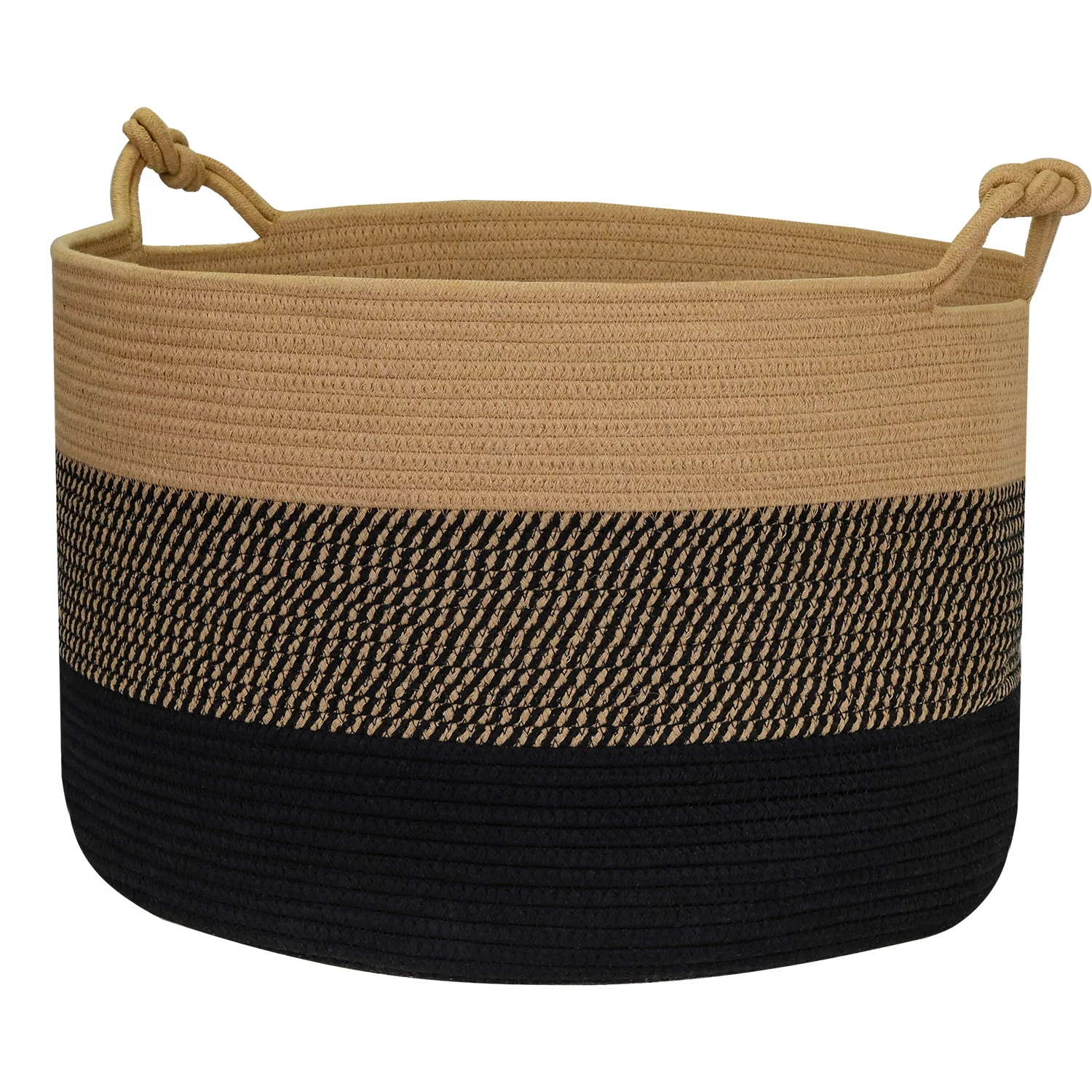 Aufbewahrungskorb mit Griffen, großer Korb aus Baumwolle, HMF 39014, 50 x 33 cm - Image 10