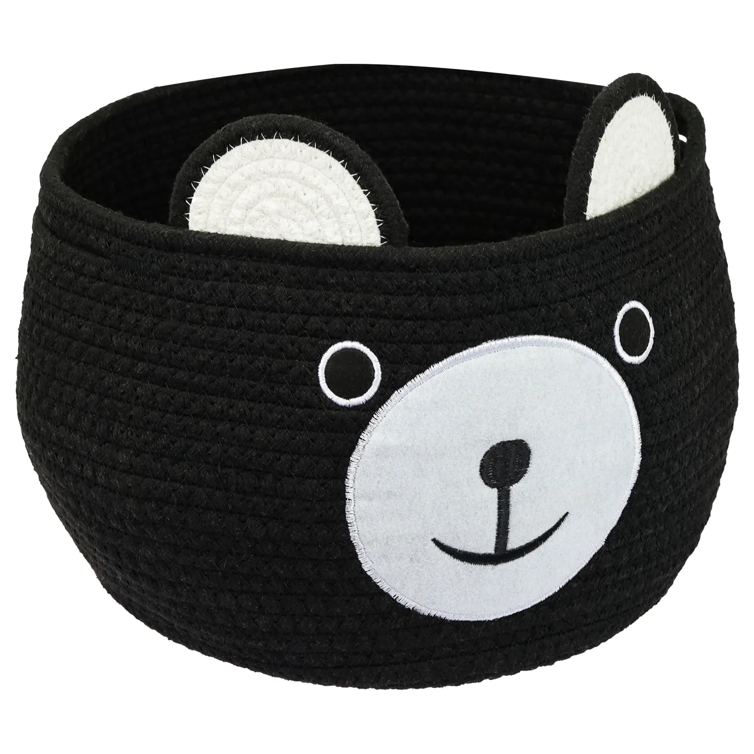 Aufbewahrungskorb mit versteckten Griffen, Korb für Kinderzimmer aus Baumwolle, Bär, HMF 39021, 30 x 24 cm - Image 19