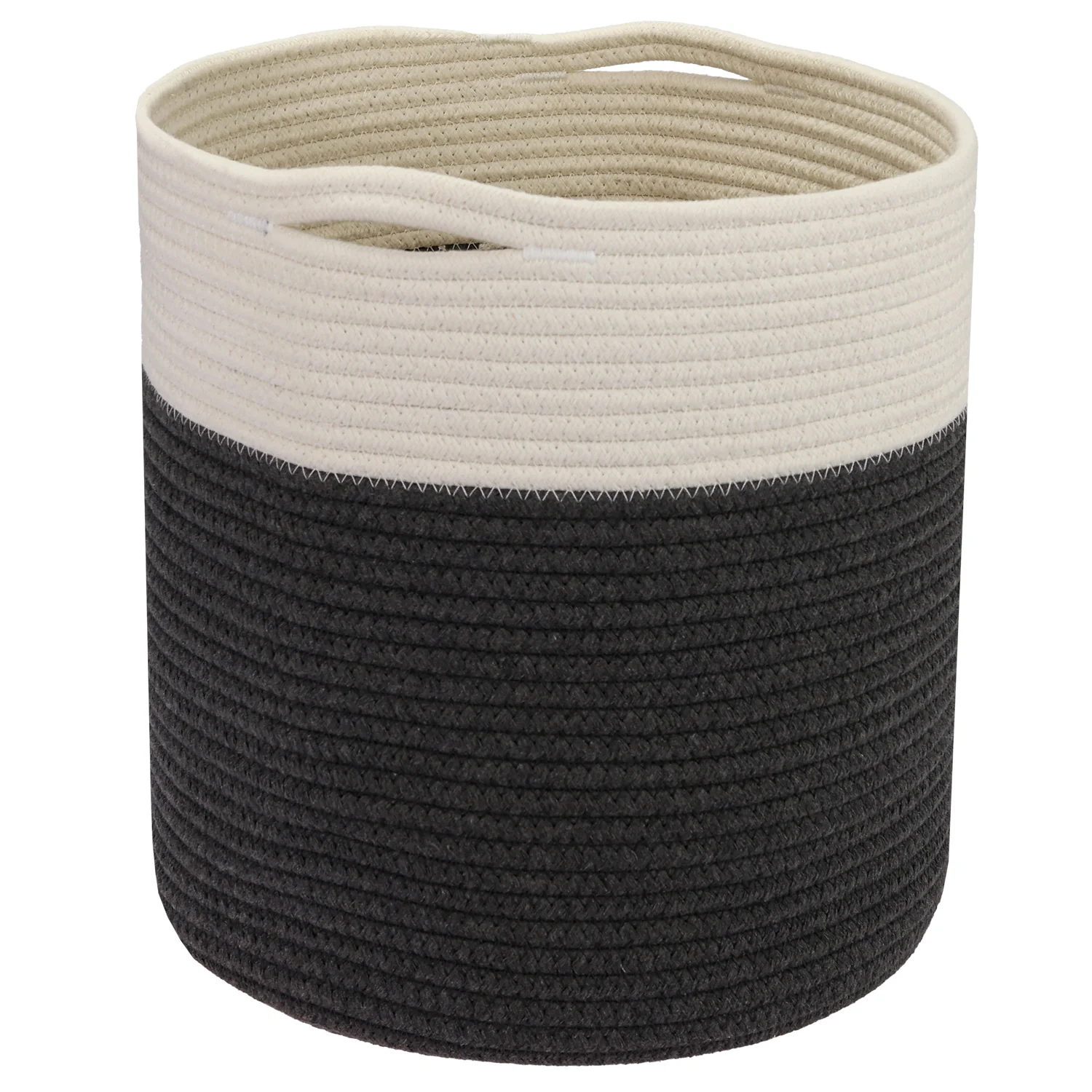 Aufbewahrungskorb mit versteckten Griffen, runder Korb passend für Kallax, HMF 39015, 31 x 31 cm - Image 19