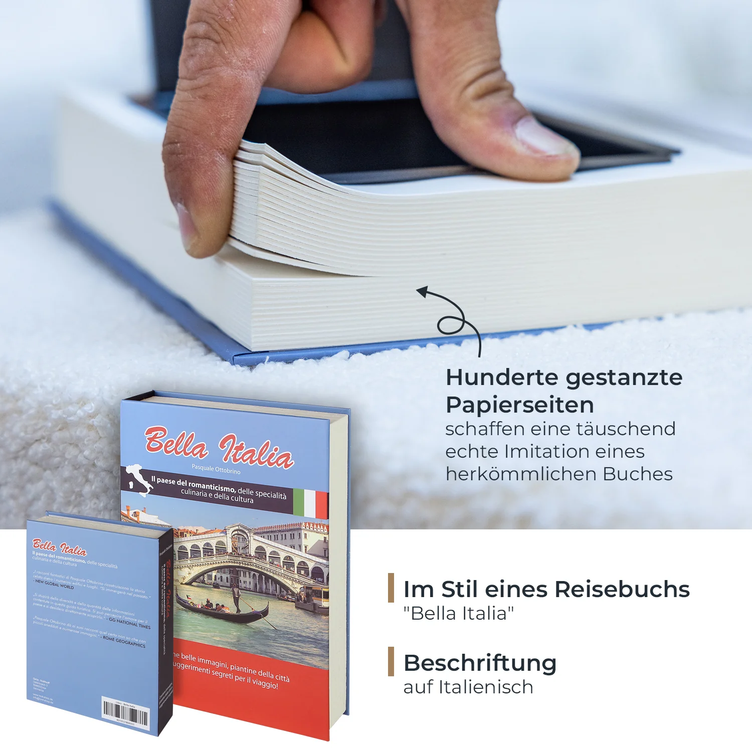 Buchtresor Papierseiten, HMF 80900, 23 x 15 x 4 cm - Image 29