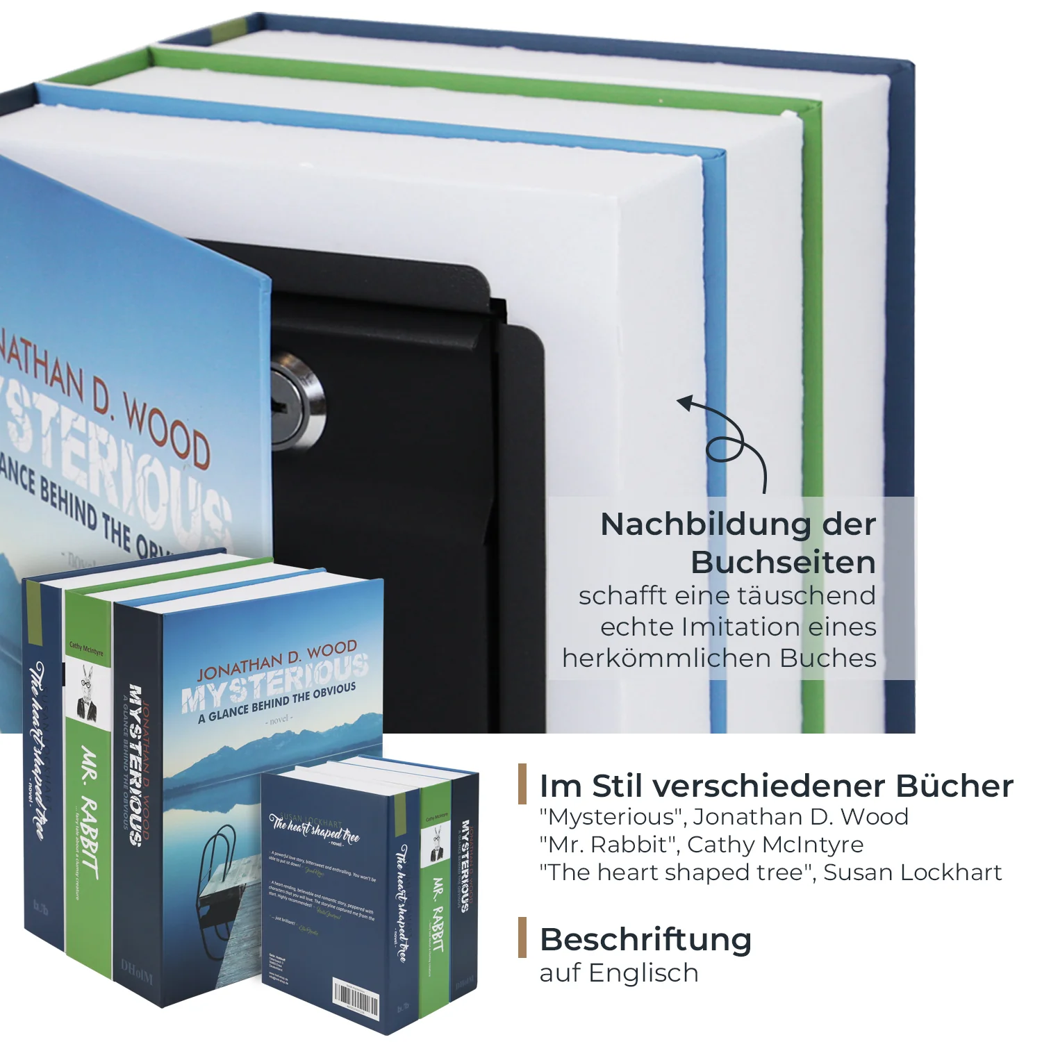 Buchtresor XL, HMF 4312202, 22 x 15 x 13 cm - Image 3