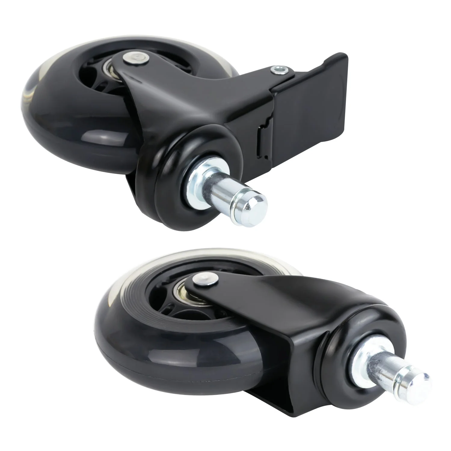 Bürostuhl Rollen 5er Set, HMF 6810, 11 mm, Schwarz - Image 4