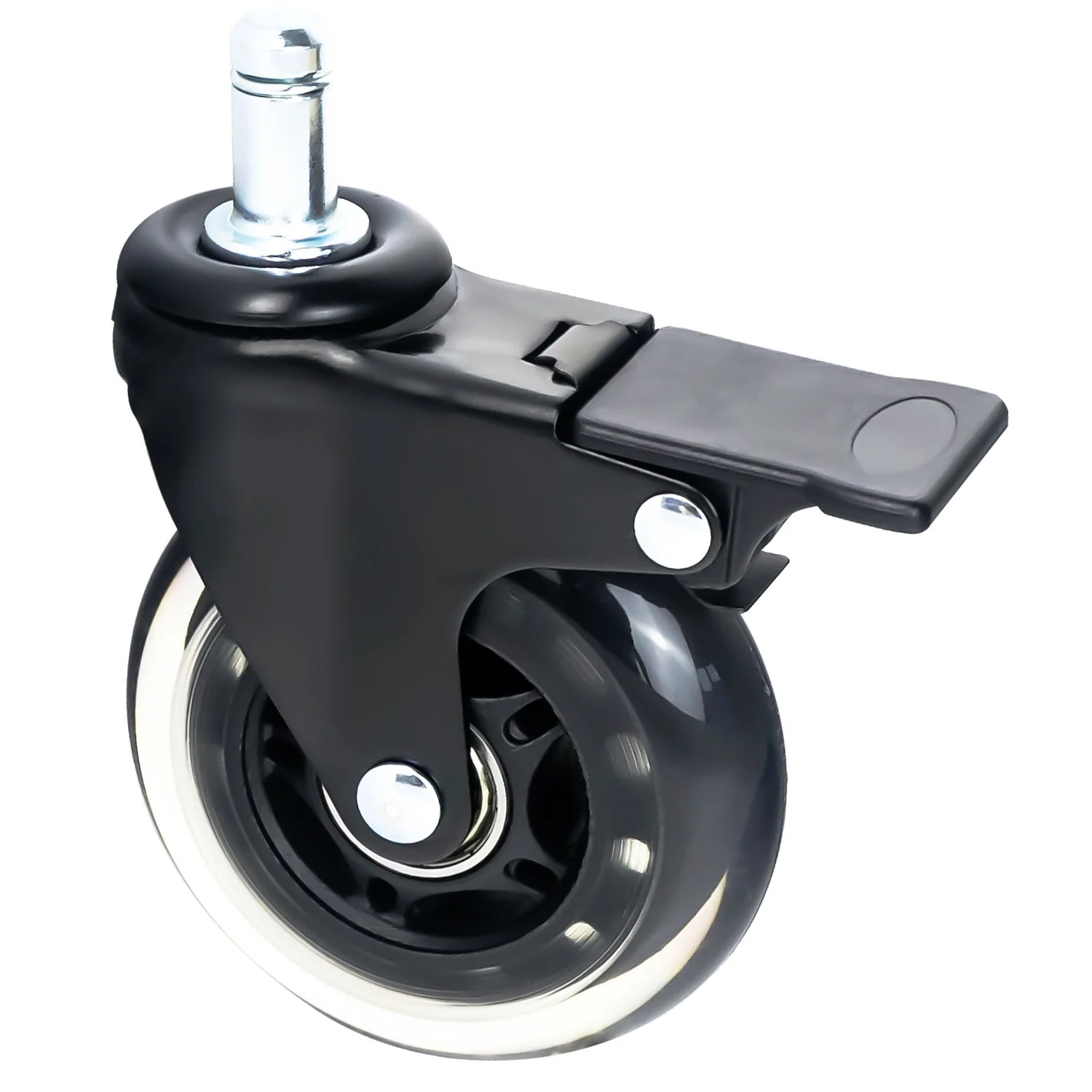 Bürostuhl Rollen 5er Set, HMF 6810, 11 mm, Schwarz - Image 5