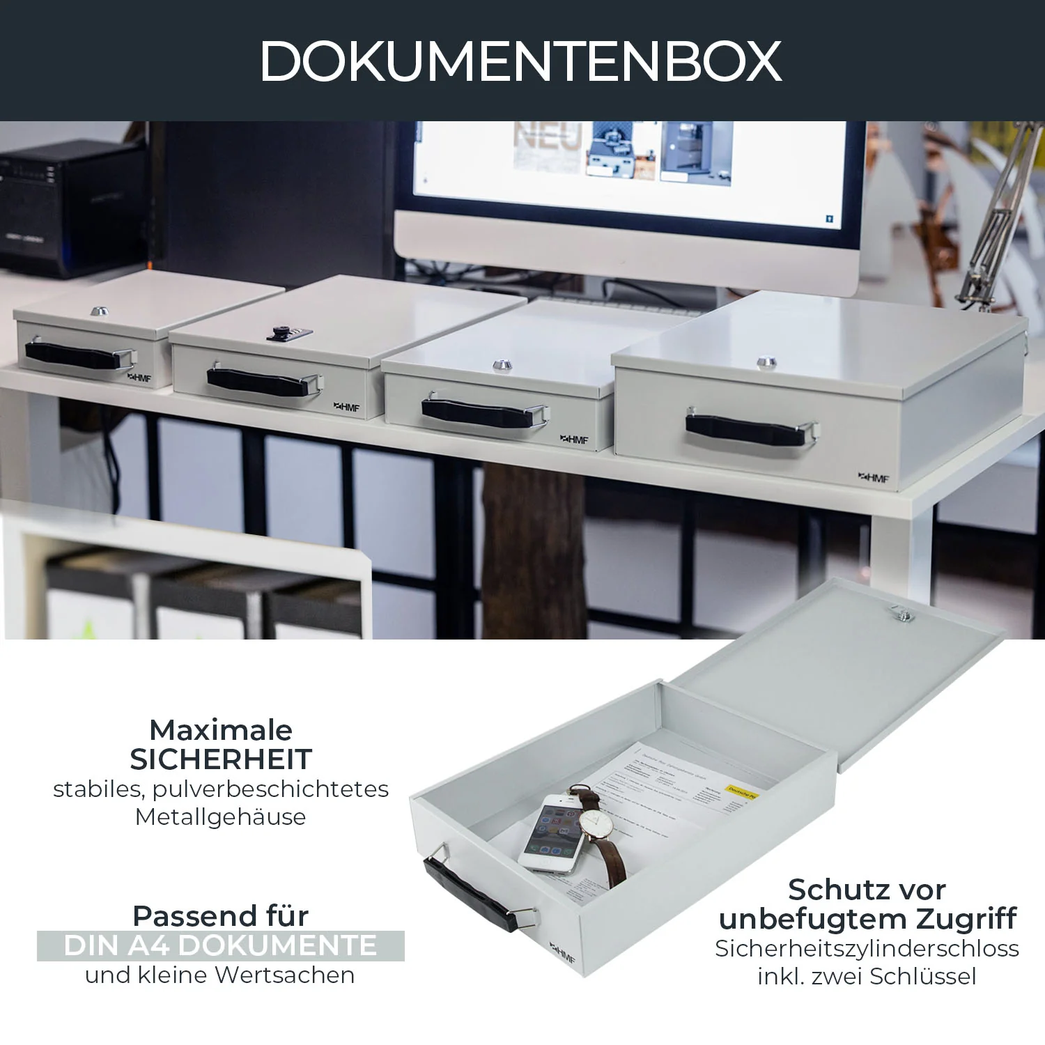 Dokumentenkassette, HMF 14000, Lichtgrau - Image 10