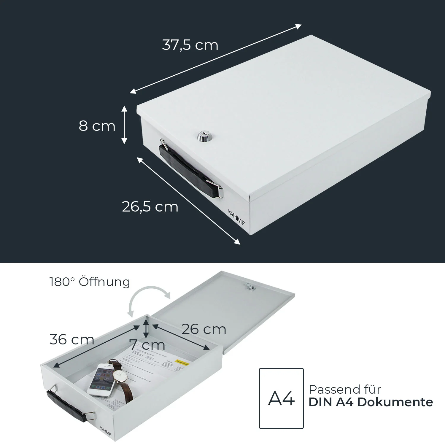 Dokumentenkassette, HMF 14000, Lichtgrau - Image 13