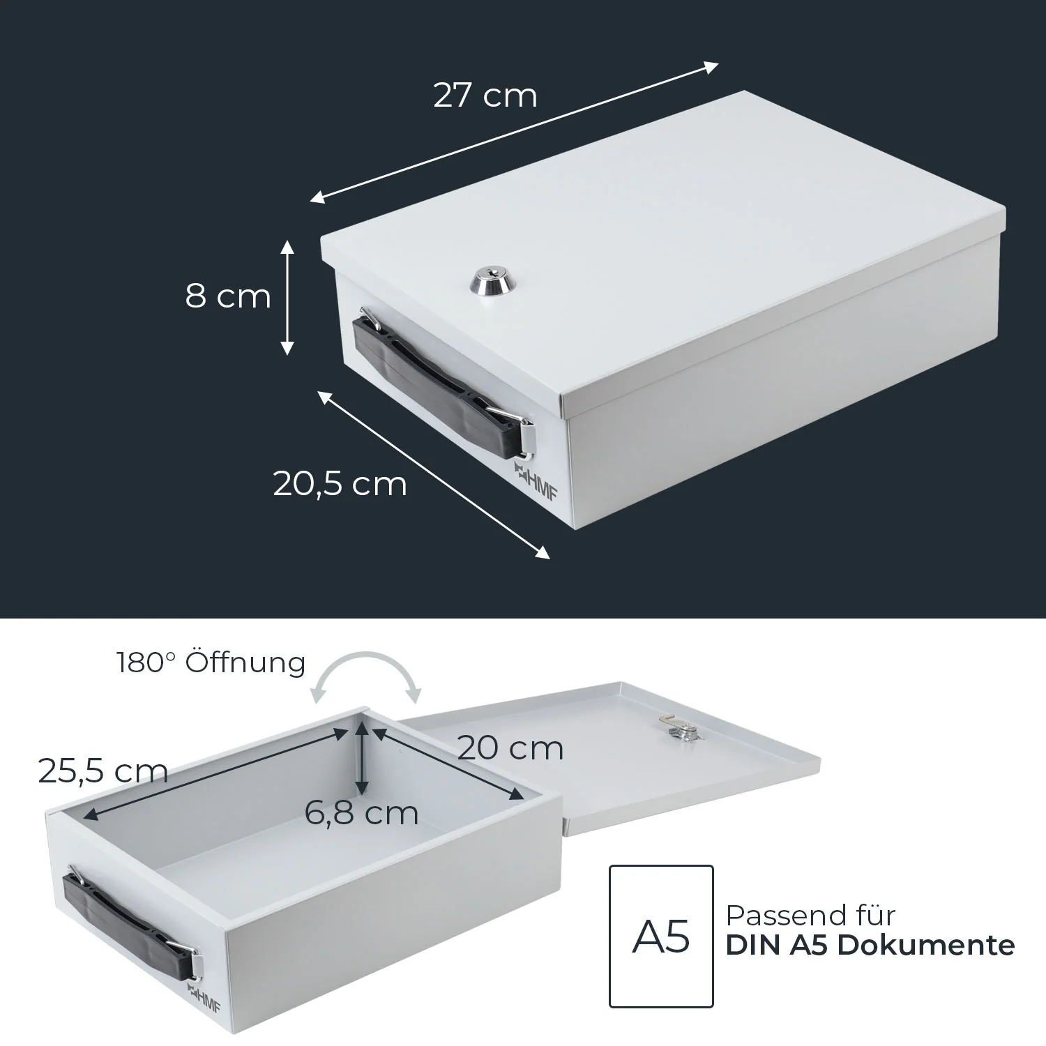Dokumentenkassette, HMF 14000, Lichtgrau - Image 6
