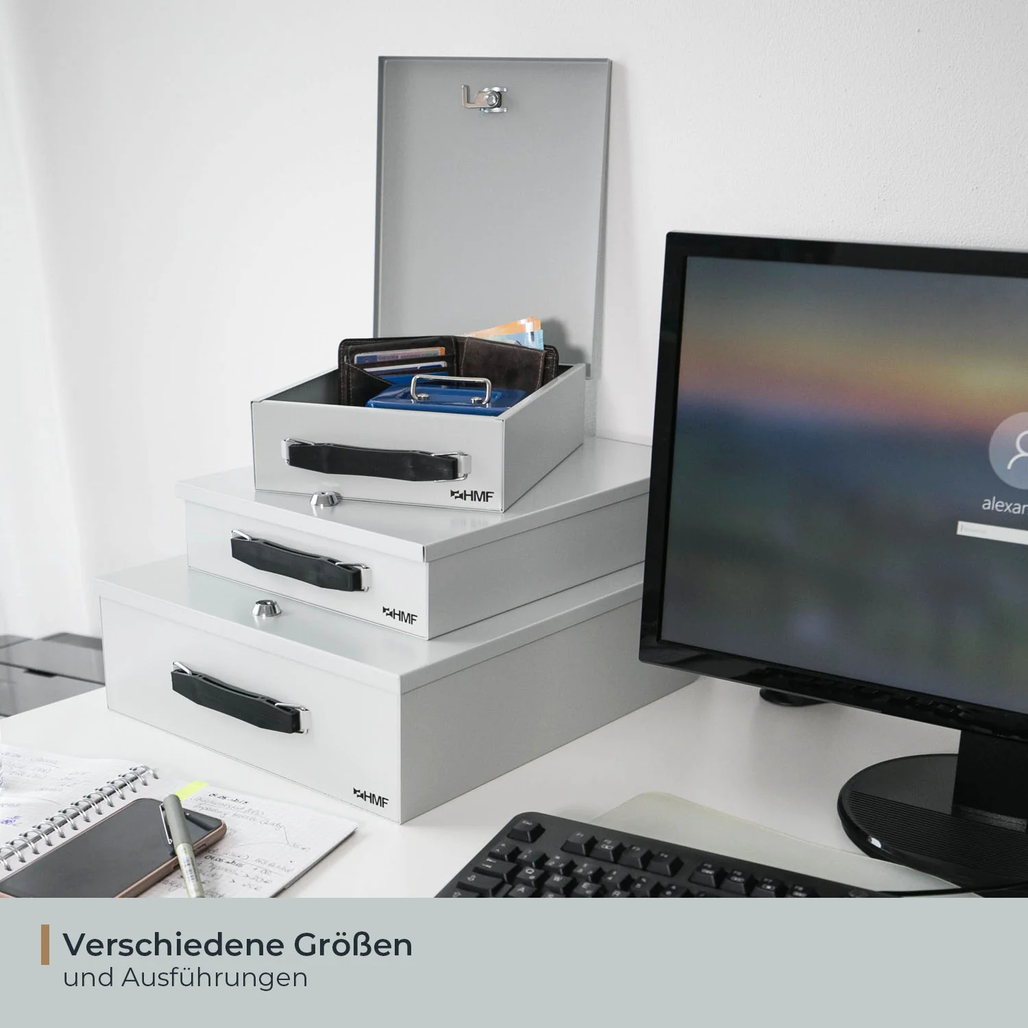 Dokumentenkassette, HMF 14000, Lichtgrau - Image 7