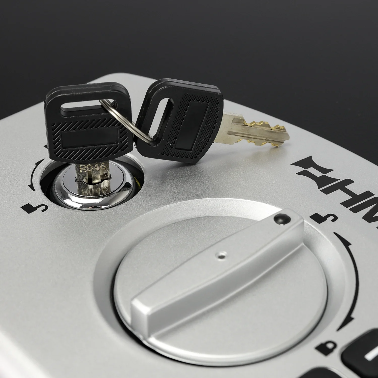 Dokumentensafe Elektronikschloss, HMF 1006-02, 32,5 x 25,5 x 12,5 cm, Schwarz - Image 5