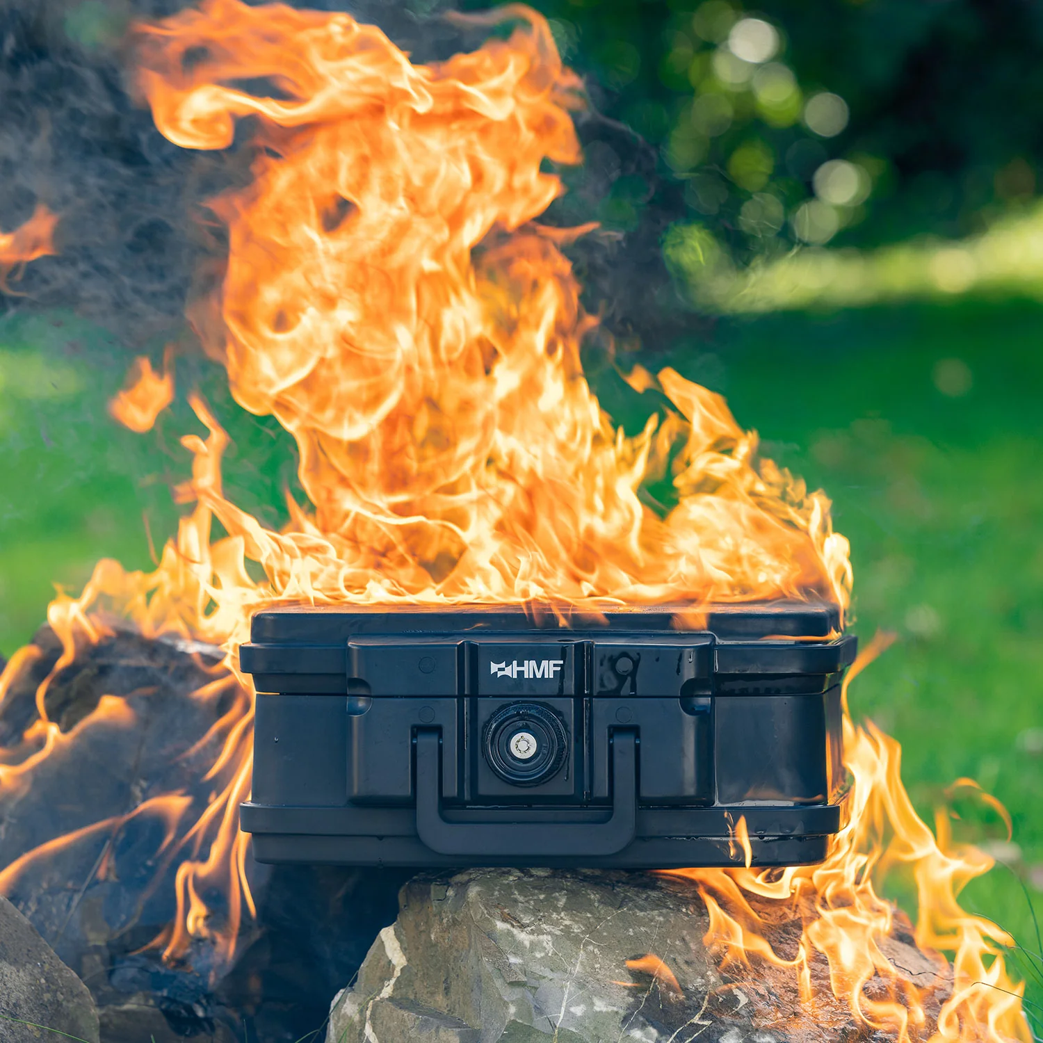 Feuerfeste Wasserdichte Dokumentenbox, HMF 250452, DIN A4, Schwarz - Image 16