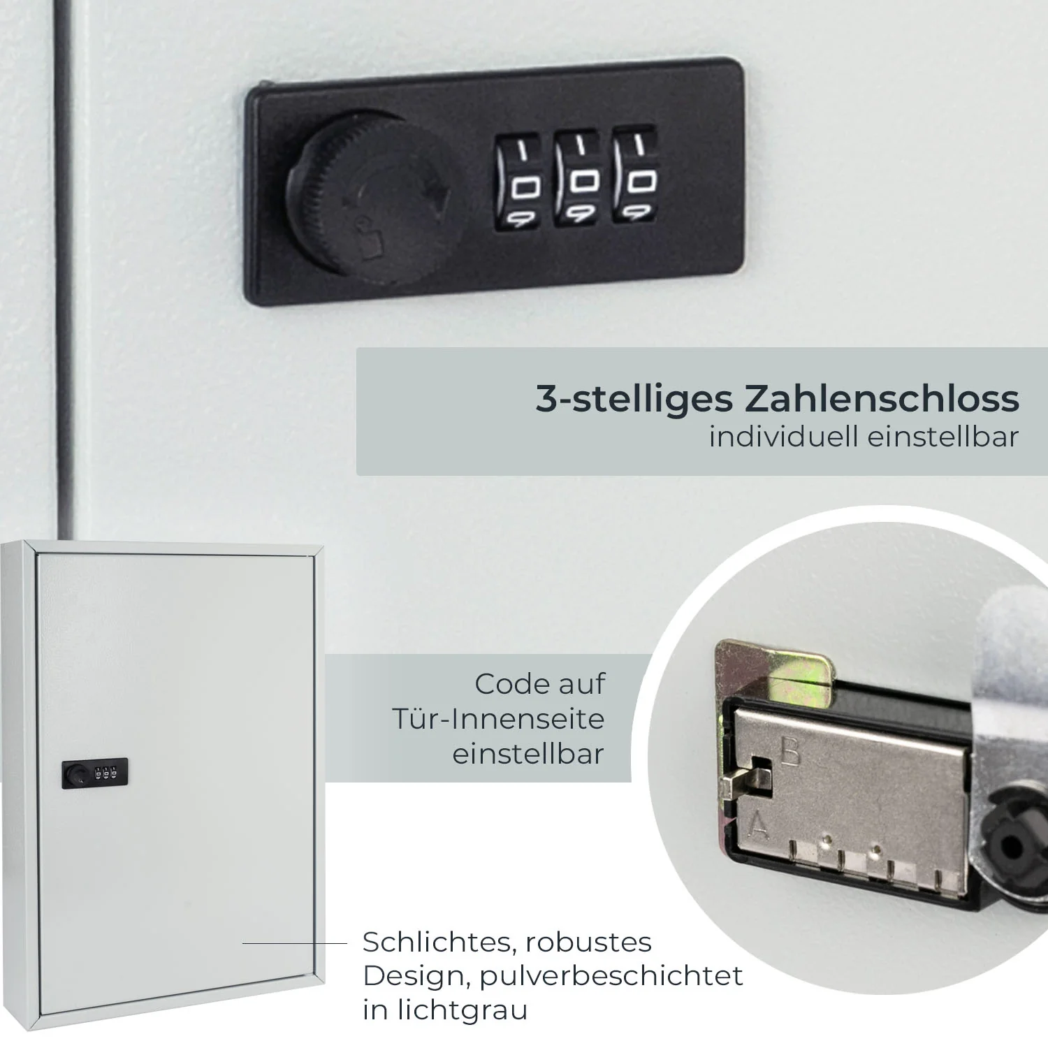 HMF 13600 Schlüsselschrank mit Zahlencode, Schlüsselkasten - Image 4