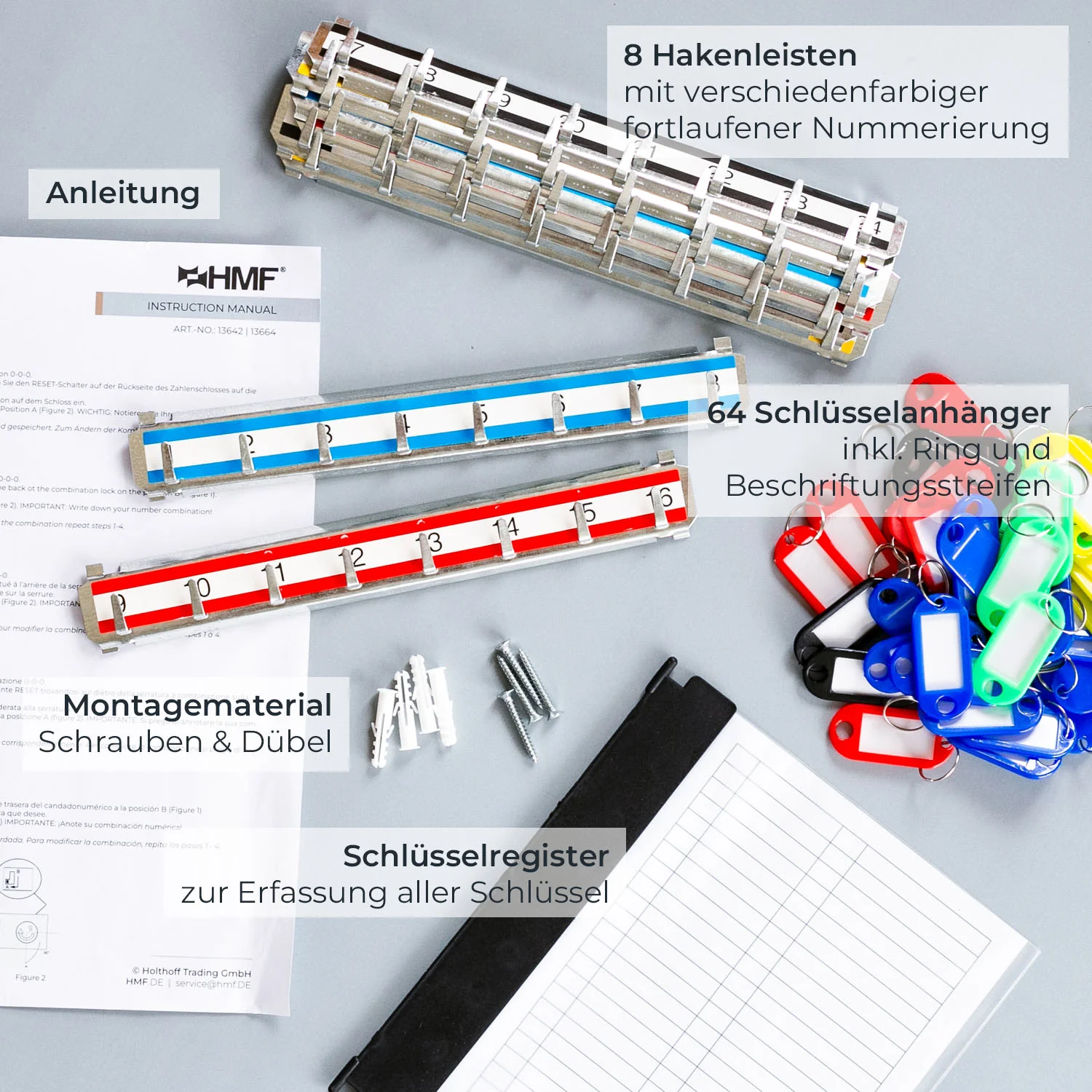 HMF 13600 Schlüsselschrank mit Zahlencode, Schlüsselkasten - Image 5