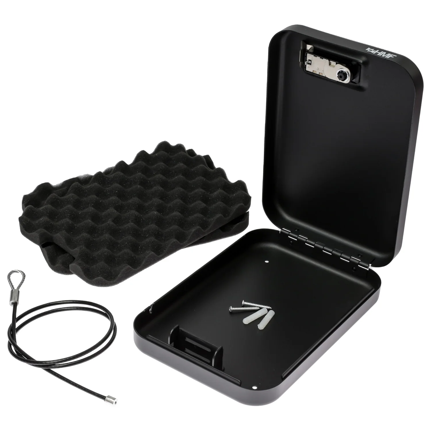 HMF 310 Sicherheitsbox mit Zahlenschloss, tragbarer Safe, Sicherungskabel - Image 3