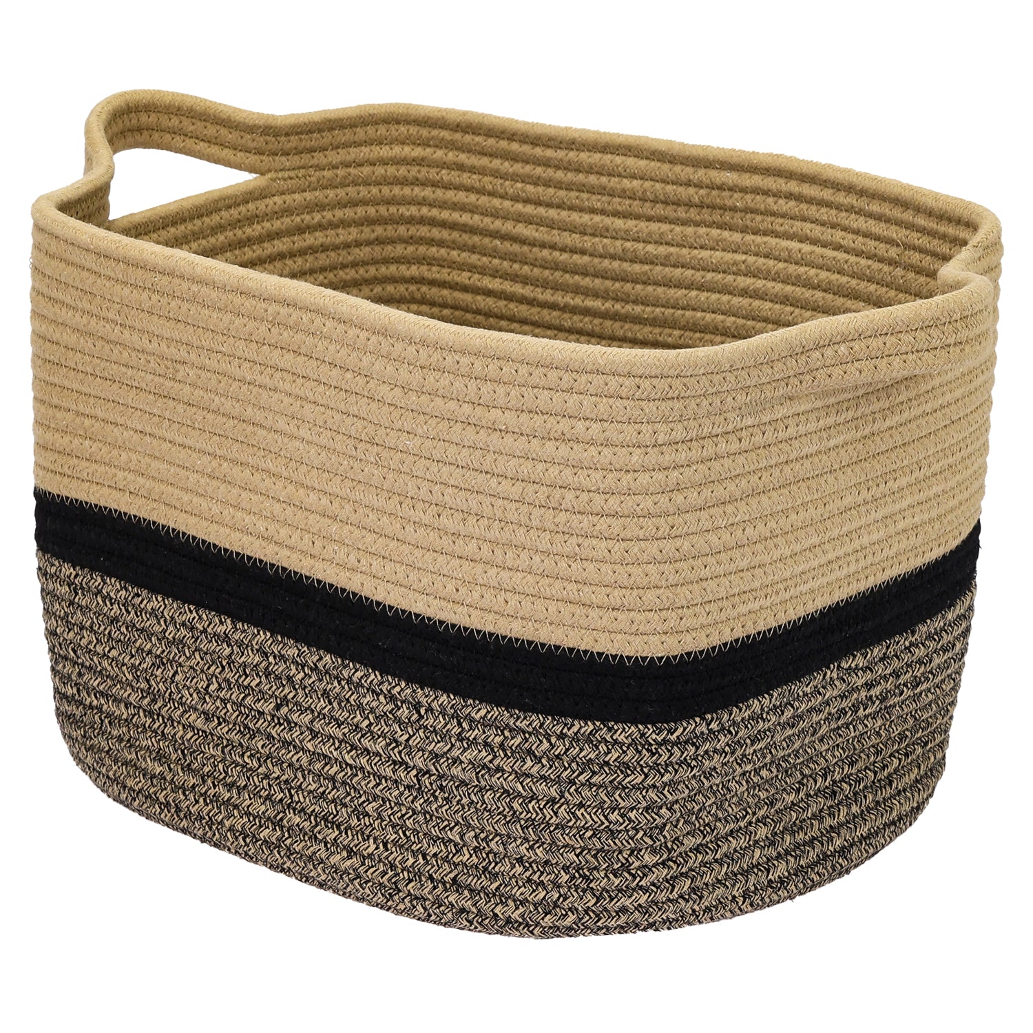 HMF 39011 Aufbewahrungskorb mit verlängerten Griffen, Korb aus Baumwolle, 36 x 30 x 25 cm - Image 10