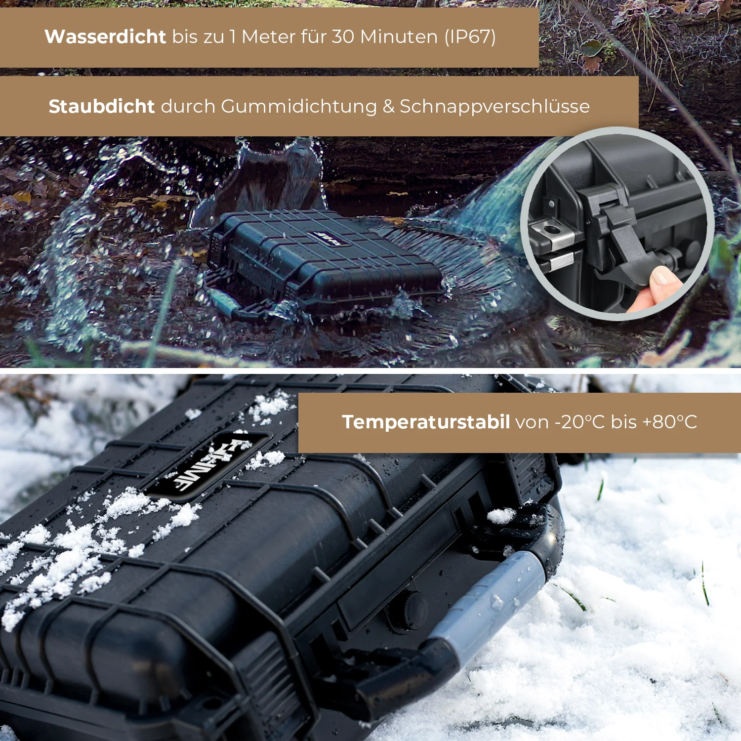 HMF Outdoor-Trolley, Fotokoffer mit Rasterschaumstoff, ODK400 - Image 4