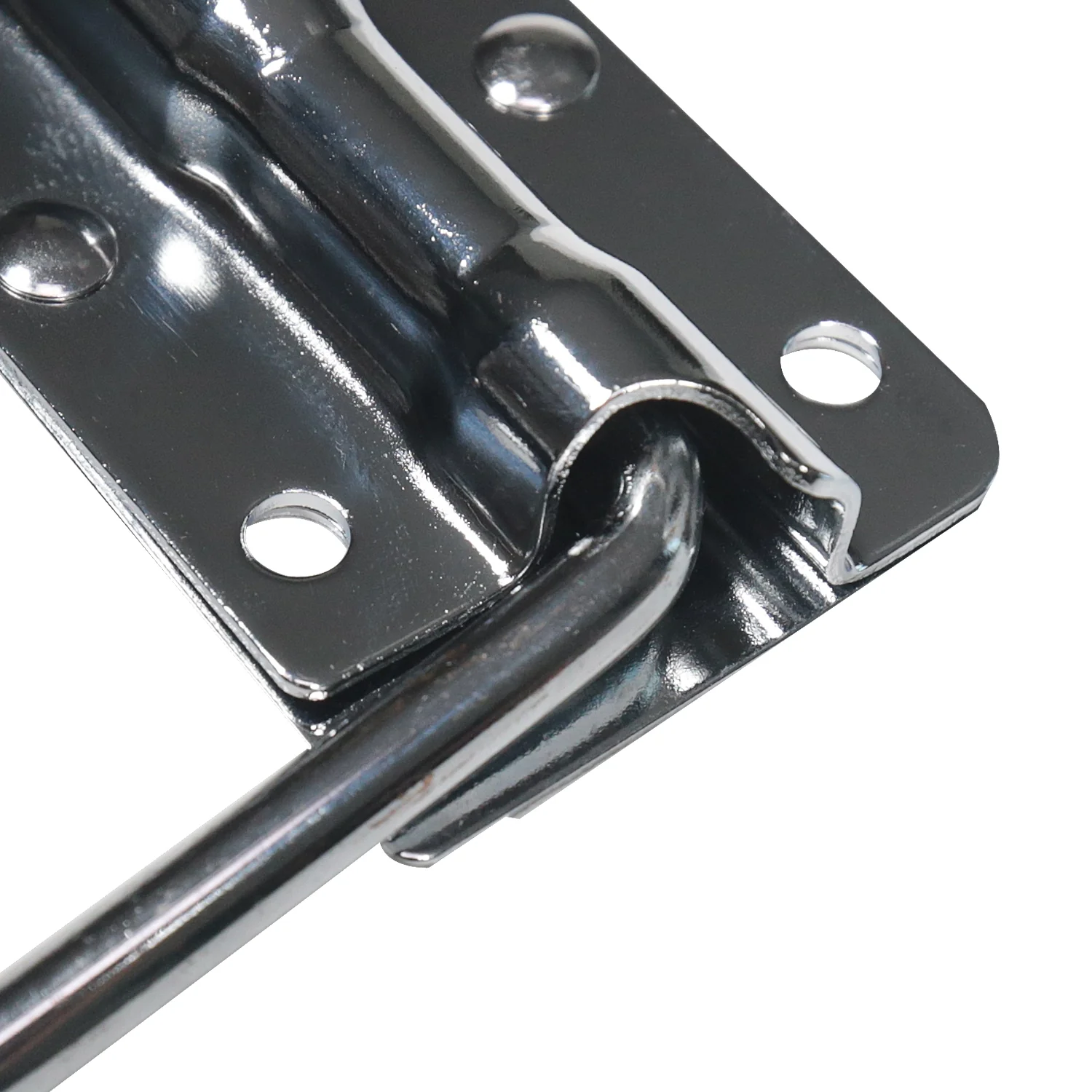 Klappgriff 2er Set, gefedert, 6-Loch, HMF 14990-09, 12,5 x 4 cm, Silber - Image 3