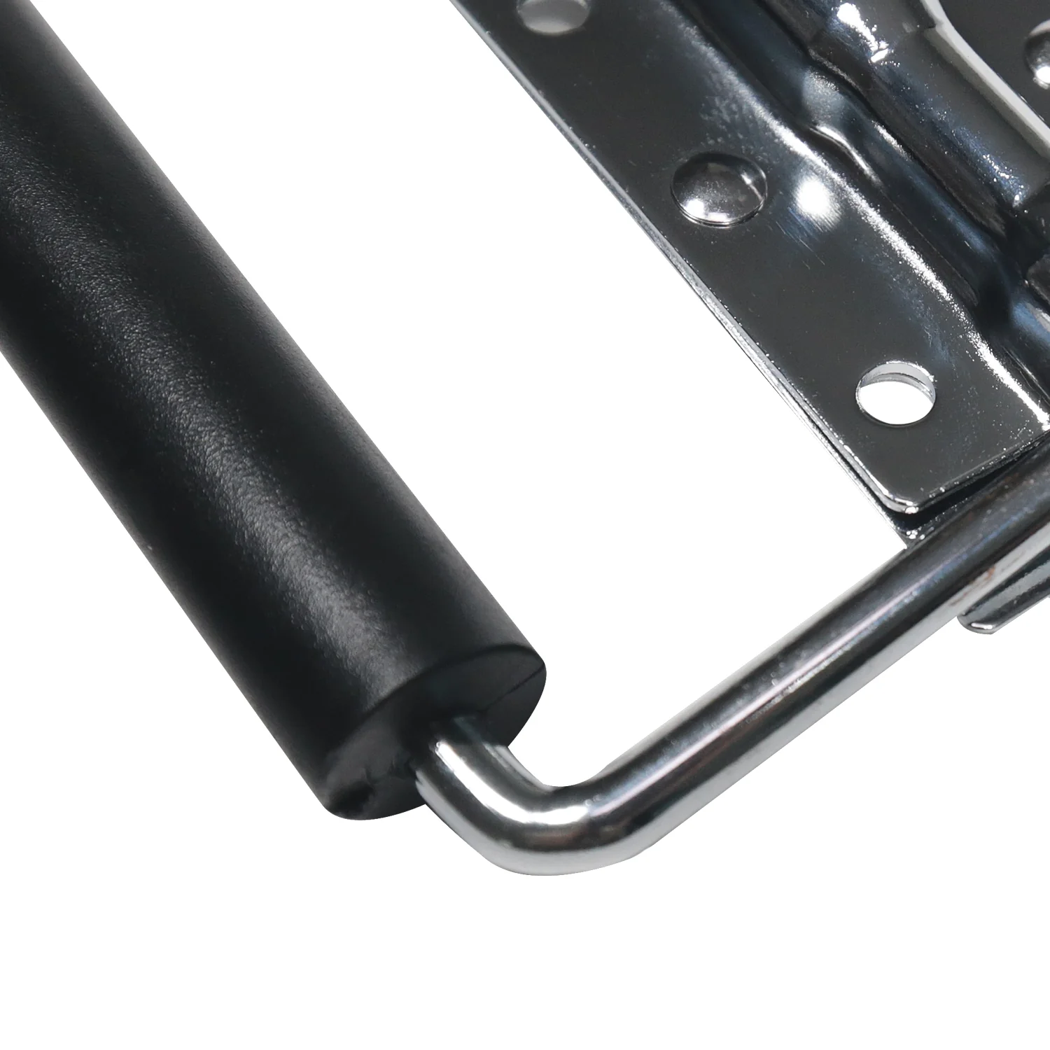 Klappgriff 2er Set, gefedert, 6-Loch, HMF 14990-09, 12,5 x 4 cm, Silber - Image 4