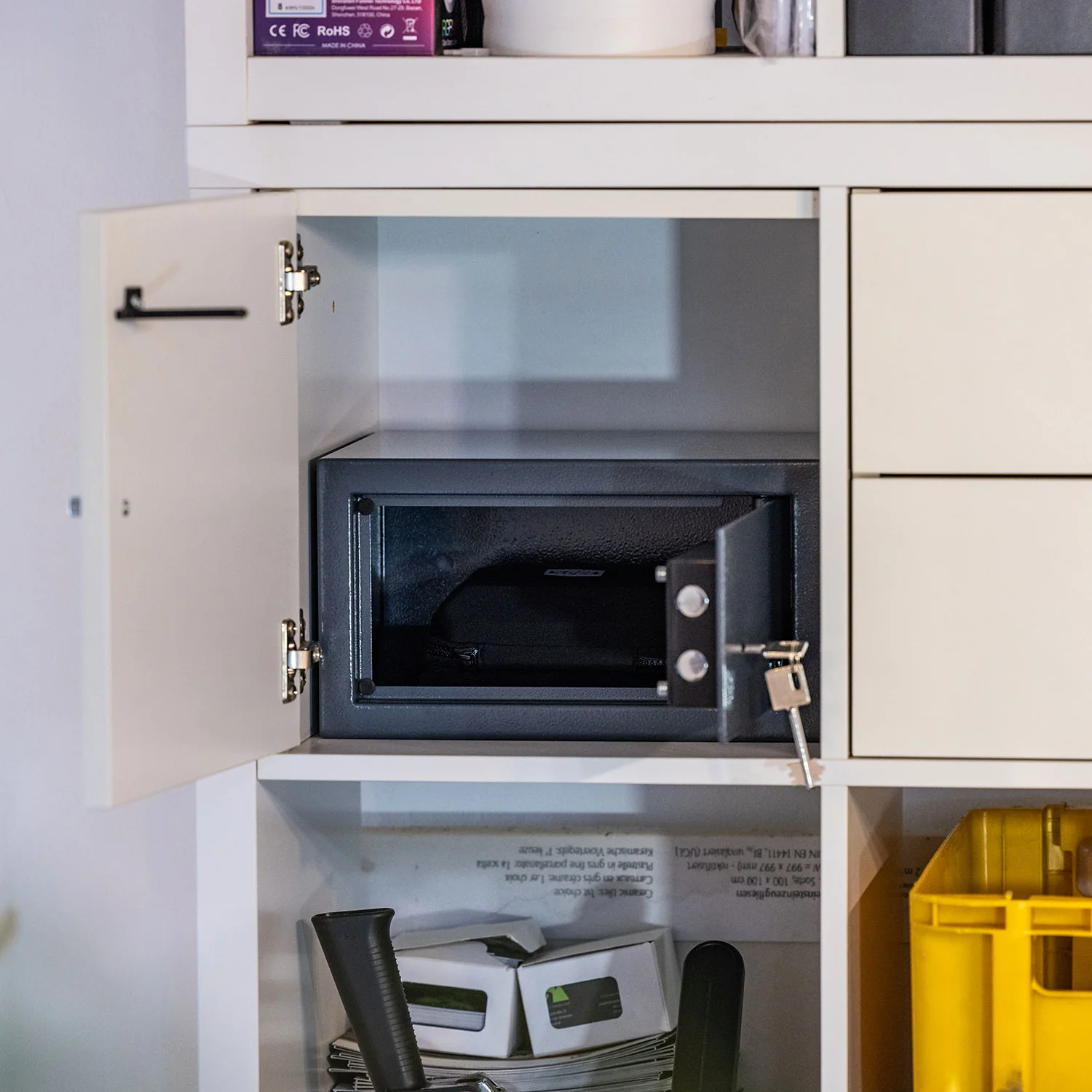 Möbeltresor Doppelbartschloss, HMF 49200, 31 x 20 x 20 cm - Image 15