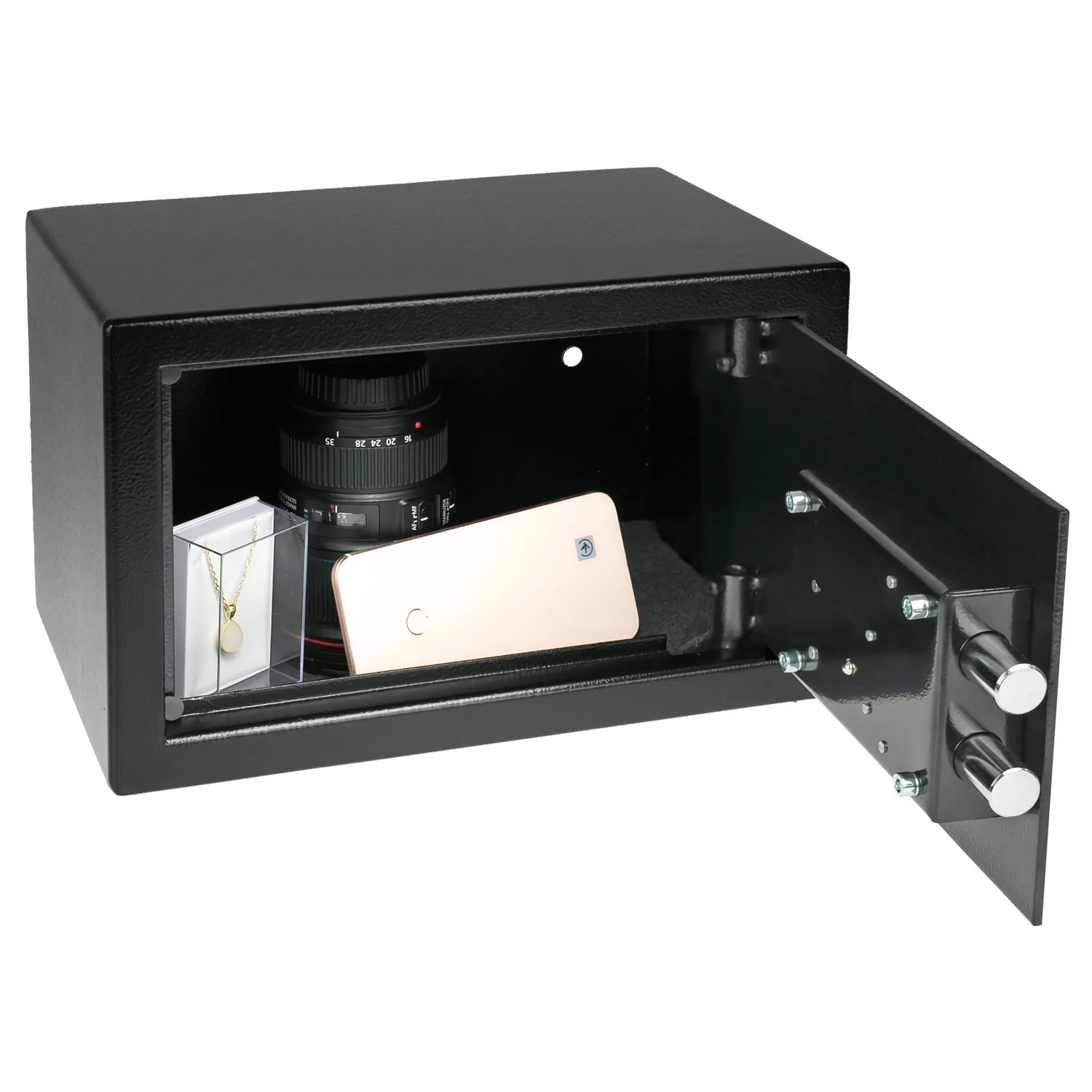 Möbeltresor Doppelbartschloss, HMF 49200, 31 x 20 x 20 cm - Image 4