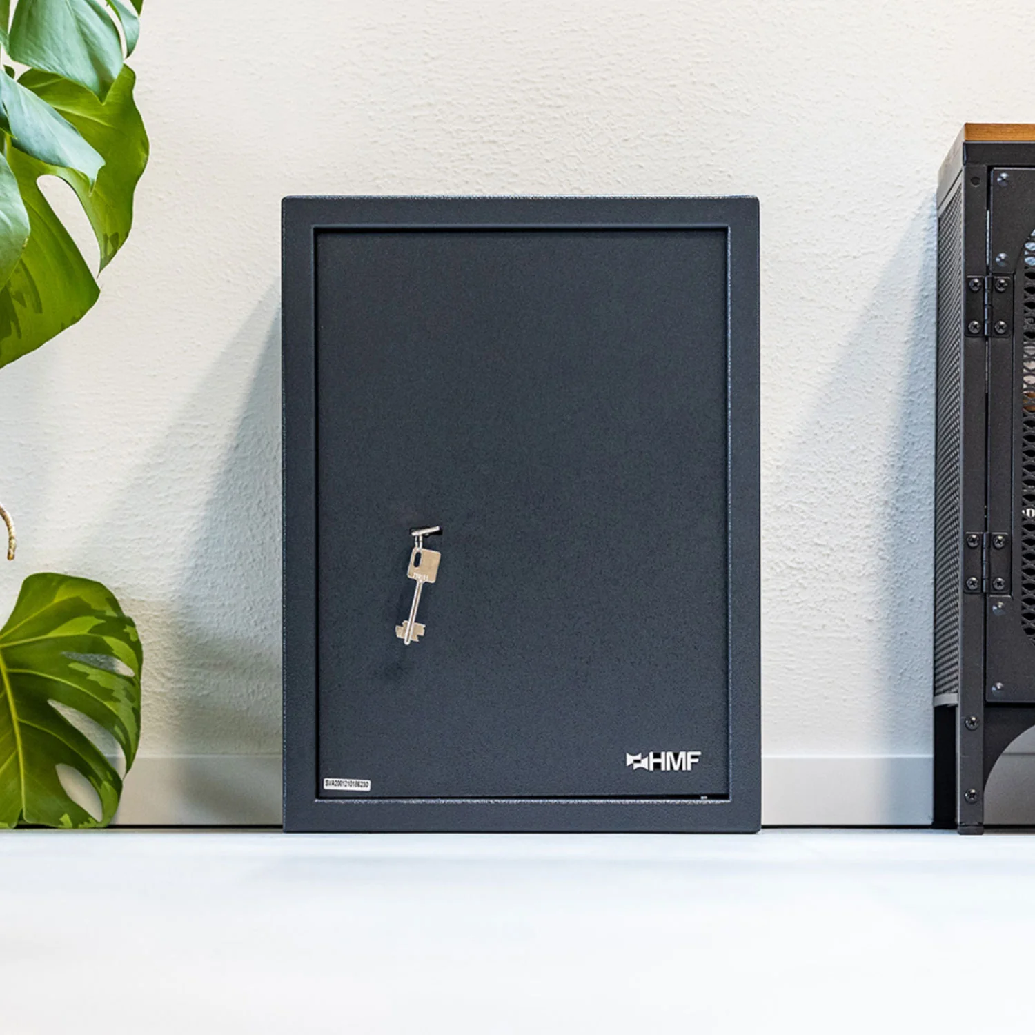 Möbeltresor Doppelbartschloss, HMF 49205, 50 x 35 x 31 cm, Anthrazit - Image 5