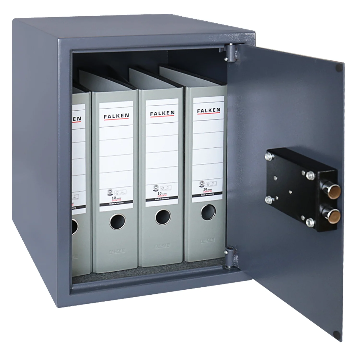 Möbeltresor Doppelbartschloss, HMF 49208, 36 x 48 x 37 cm, Anthrazit - Image 3