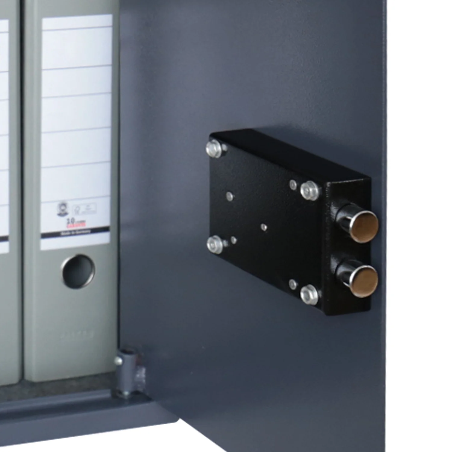 Möbeltresor Doppelbartschloss, HMF 49208, 36 x 48 x 37 cm, Anthrazit - Image 6