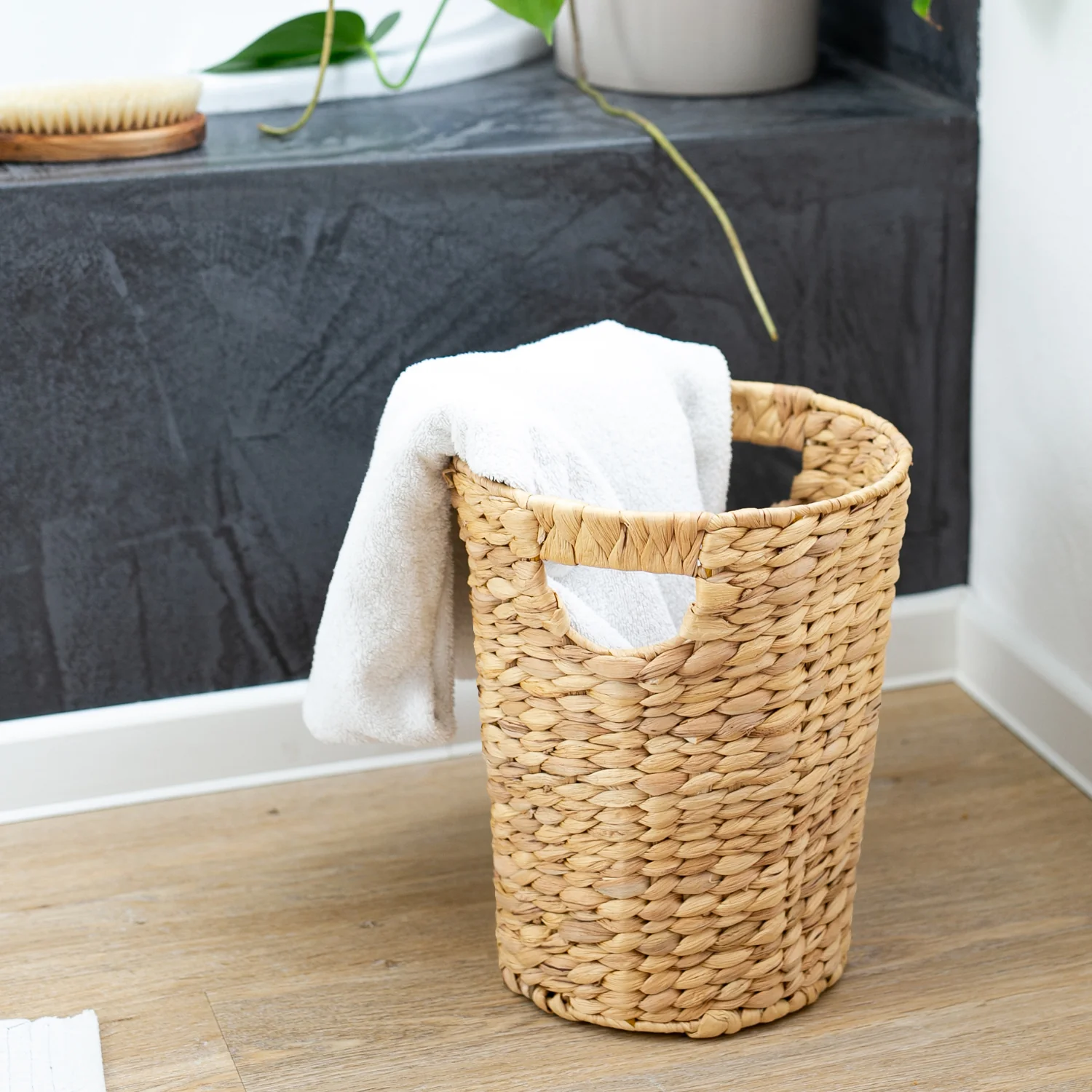 Papierkorb, Mülleimer Büro geflochten aus Wasserhyazinthe, HMF 3725 - Image 39