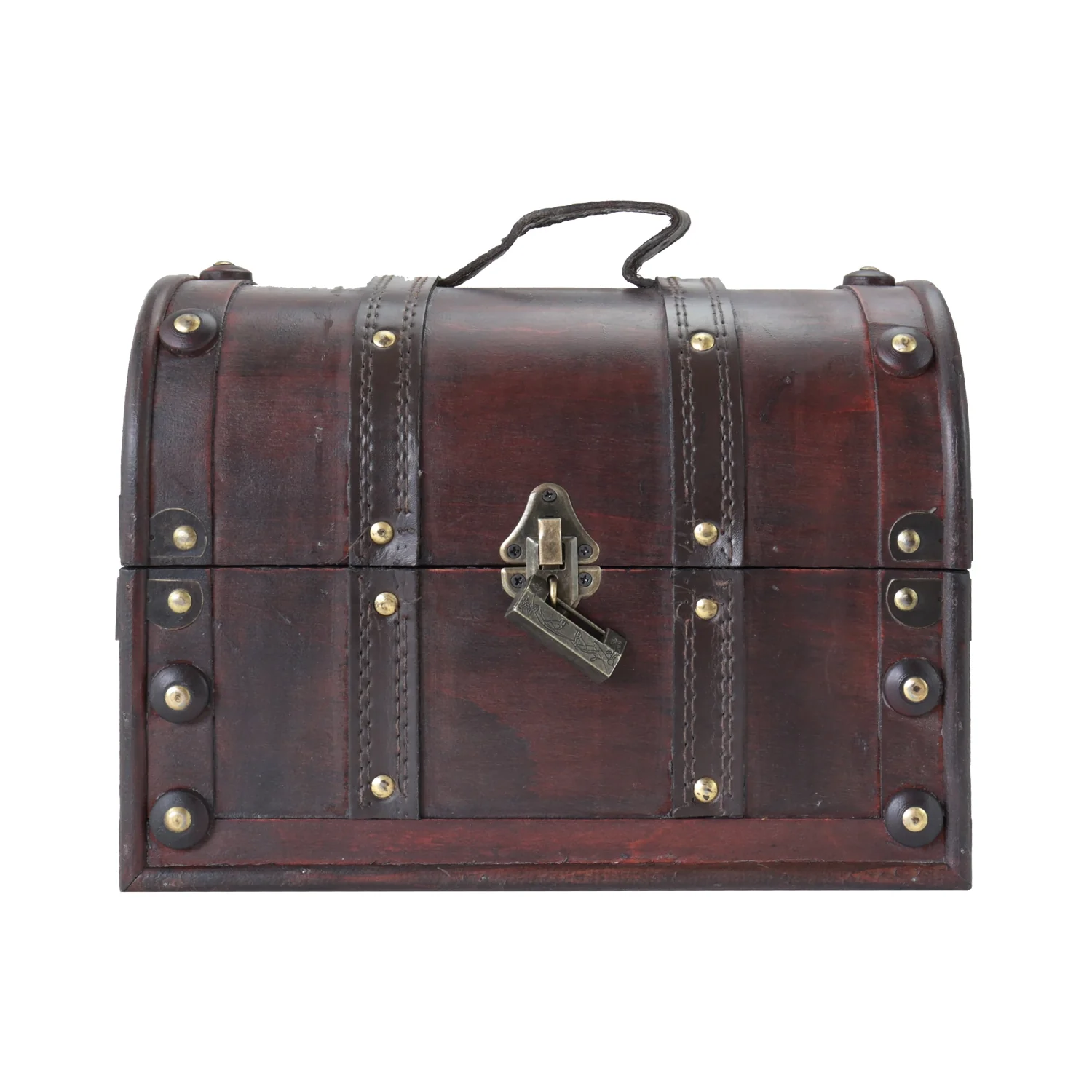 Schatztruhe mit Schloss, Italien, HMF 6404-130, 30 x 20 x 22 cm - Image 4