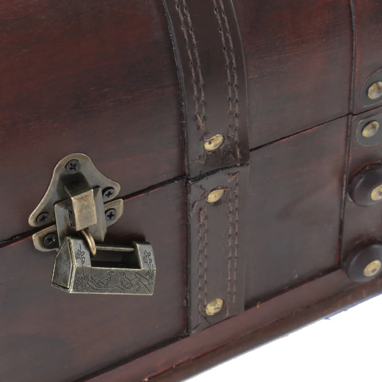 Schatztruhe mit Schloss, Italien, HMF 6404-130, 30 x 20 x 22 cm - Image 6