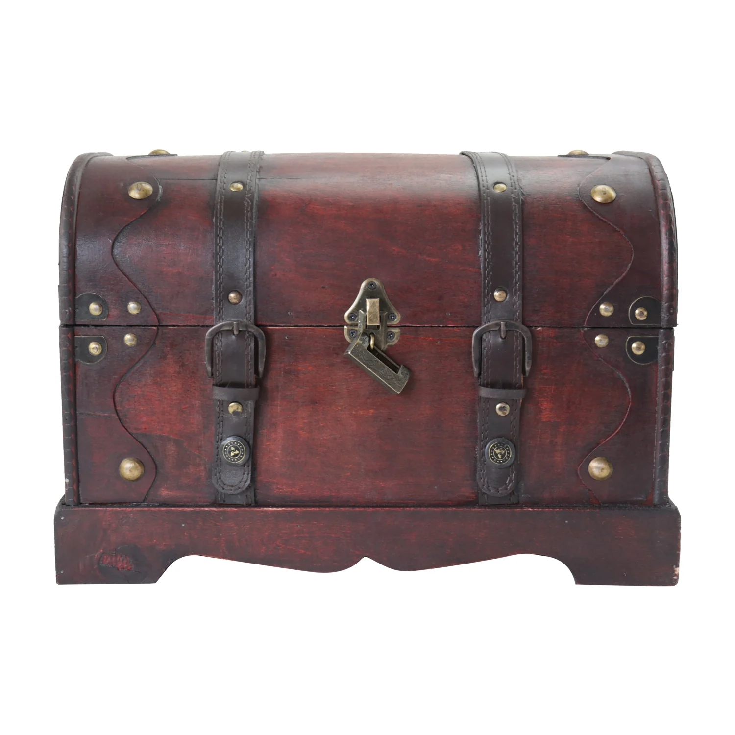 Schatztruhe mit Schloss, Kambodscha, HMF 6403-140, 40 x 23 x 27 cm - Image 4