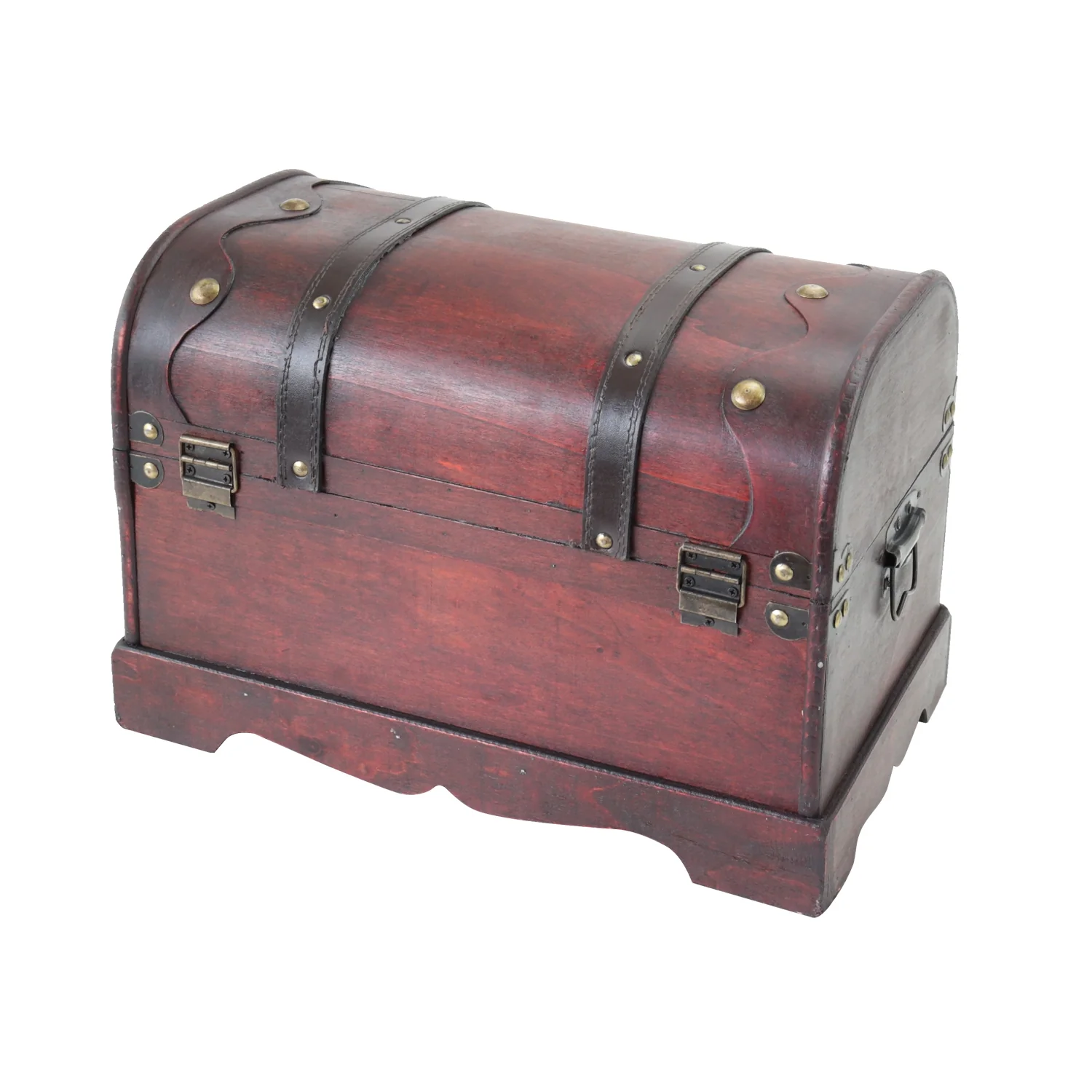 Schatztruhe mit Schloss, Kambodscha, HMF 6403-140, 40 x 23 x 27 cm - Image 5