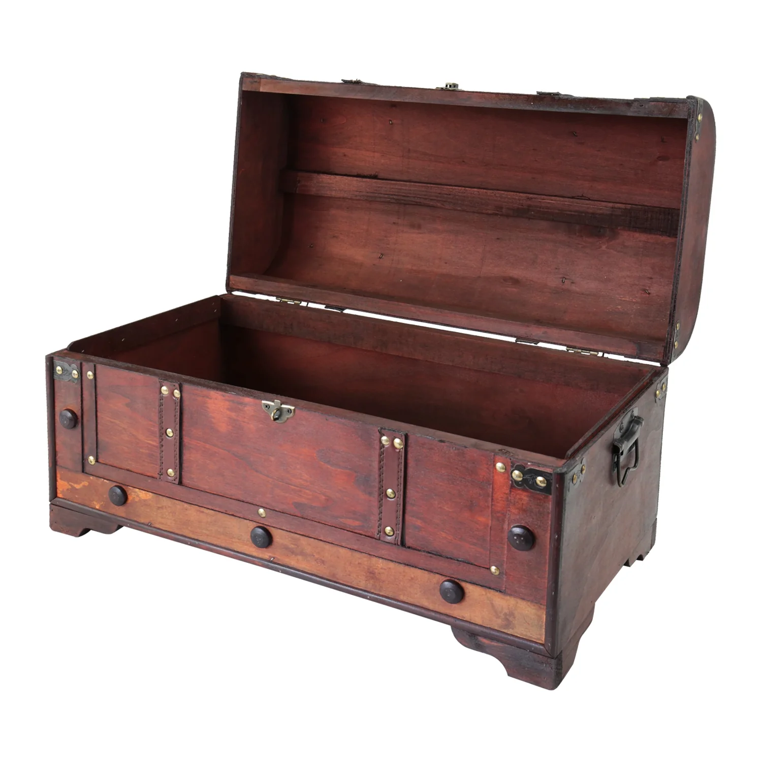 Schatztruhe mit Schloss, Mexiko, HMF 6402-154, 54 x 28 x 30 cm - Image 3