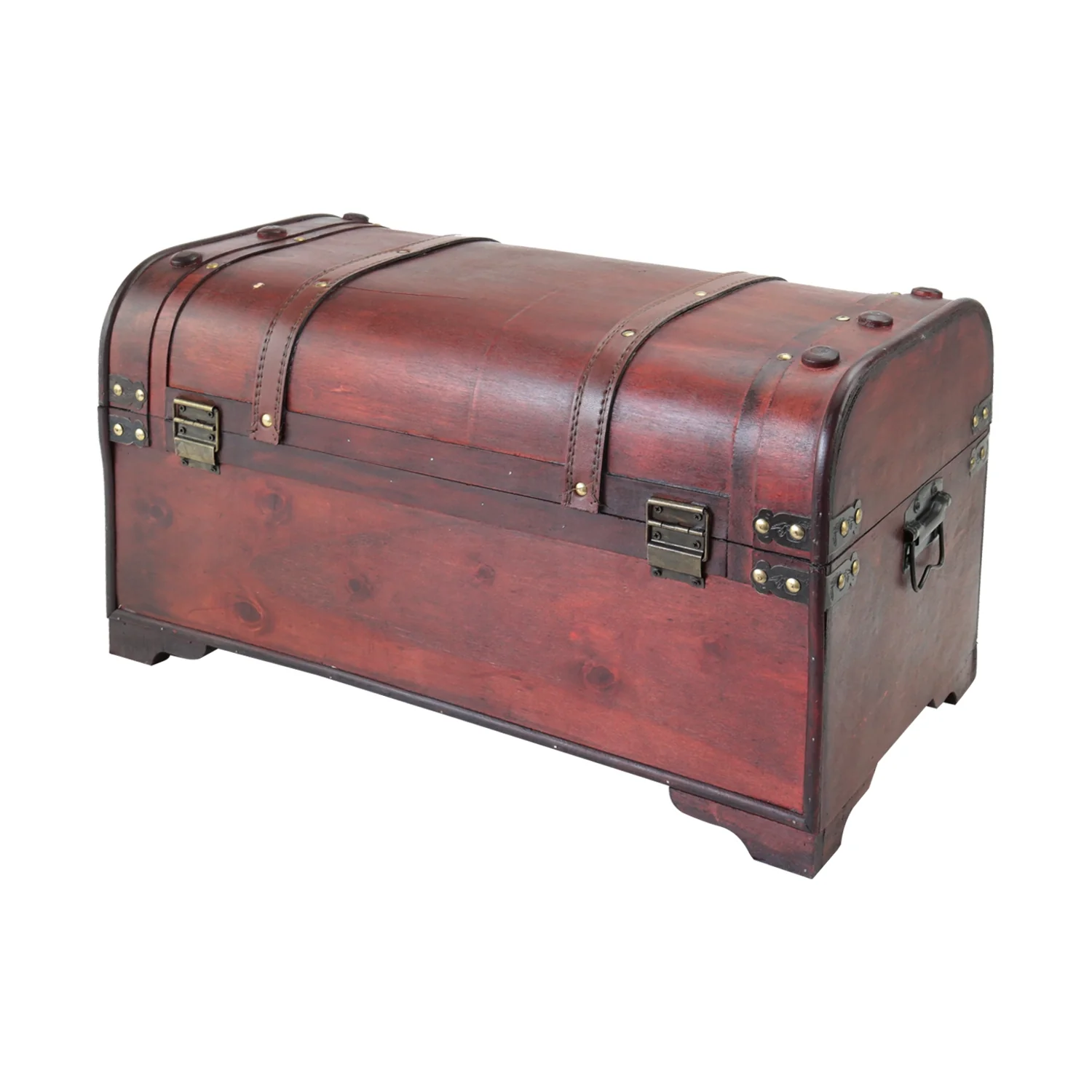 Schatztruhe mit Schloss, Mexiko, HMF 6402-154, 54 x 28 x 30 cm - Image 4