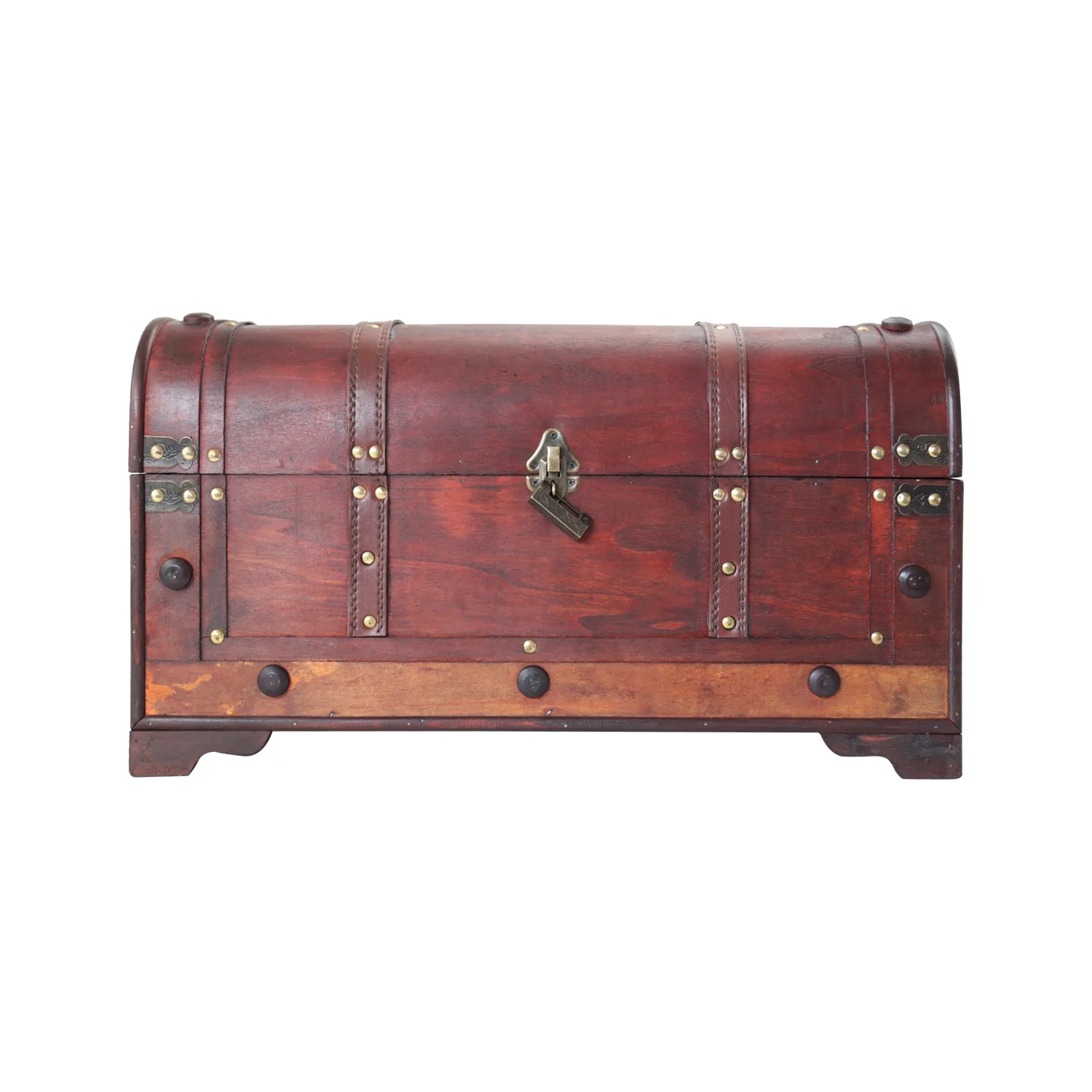 Schatztruhe mit Schloss, Mexiko, HMF 6402-154, 54 x 28 x 30 cm - Image 5