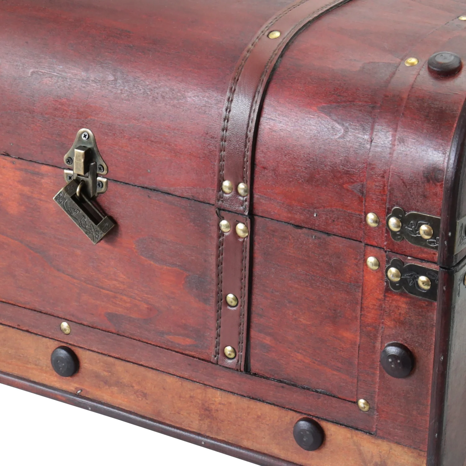 Schatztruhe mit Schloss, Mexiko, HMF 6402-154, 54 x 28 x 30 cm - Image 6