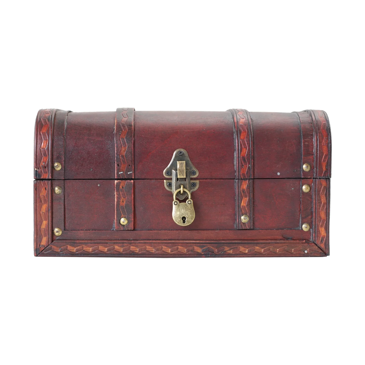 Schatztruhe mit Schloss, Spanien, HMF 6401-130, 30 x 20 x 15 cm - Image 4