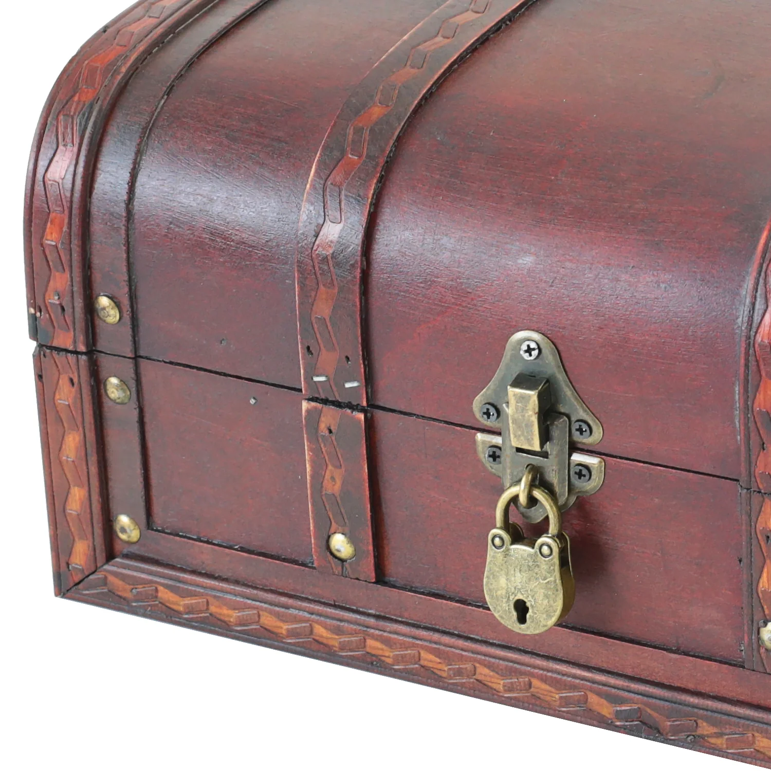 Schatztruhe mit Schloss, Spanien, HMF 6401-130, 30 x 20 x 15 cm - Image 5