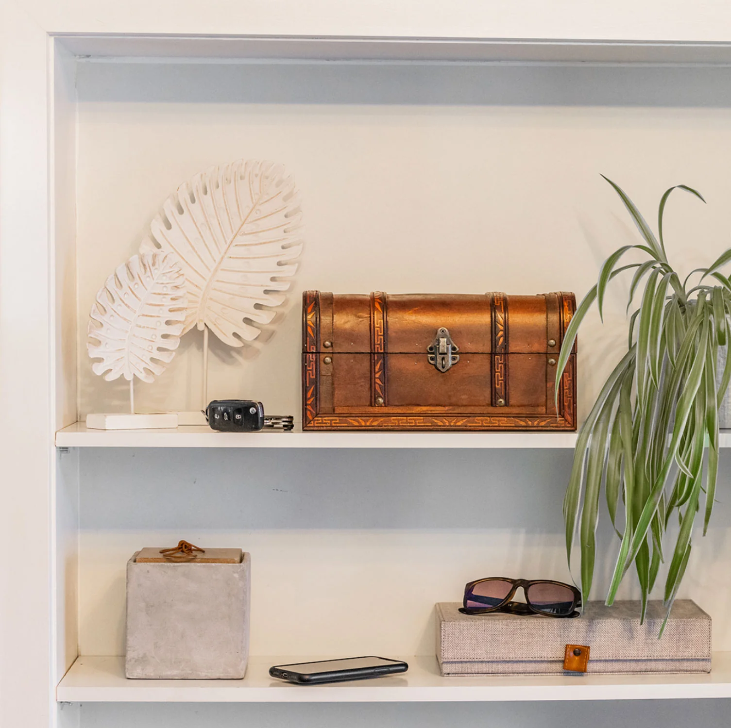 Schatztruhe mit Schloss, Spanien, HMF 6401-130, 30 x 20 x 15 cm - Image 6